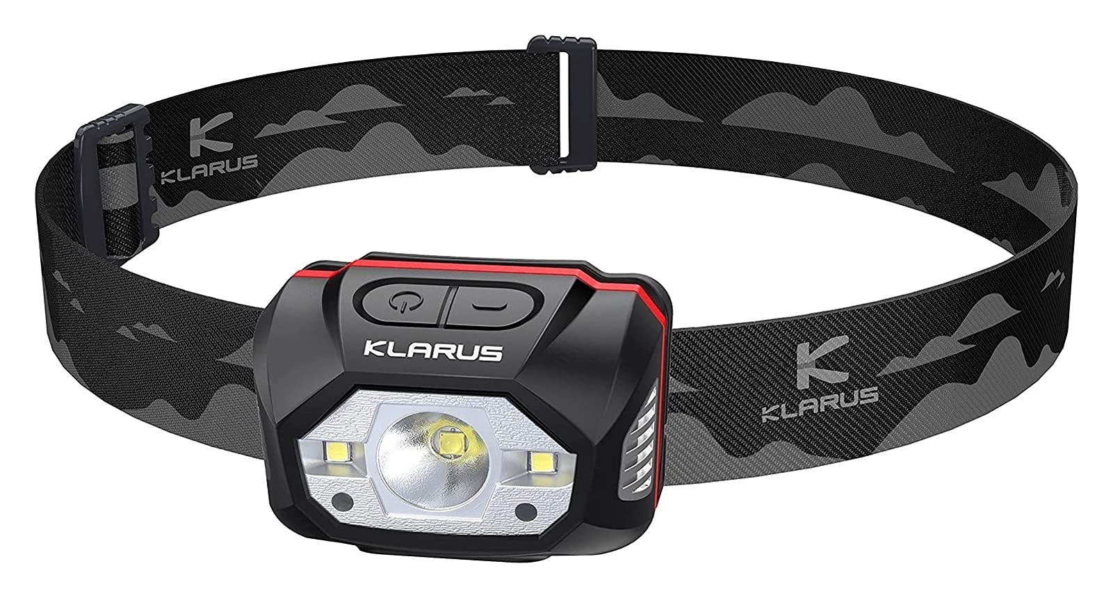 JJJ Latarka czołowa do ponownego ładowania, czujnik ruchu, reflektor 440 lumenów, maks. czas pracy 70 godzin, bateria 1800 mAh, czołówka ładowana przez USB, wodoodporna latarka IPX6 do biegania, biwakowania, wędkowania