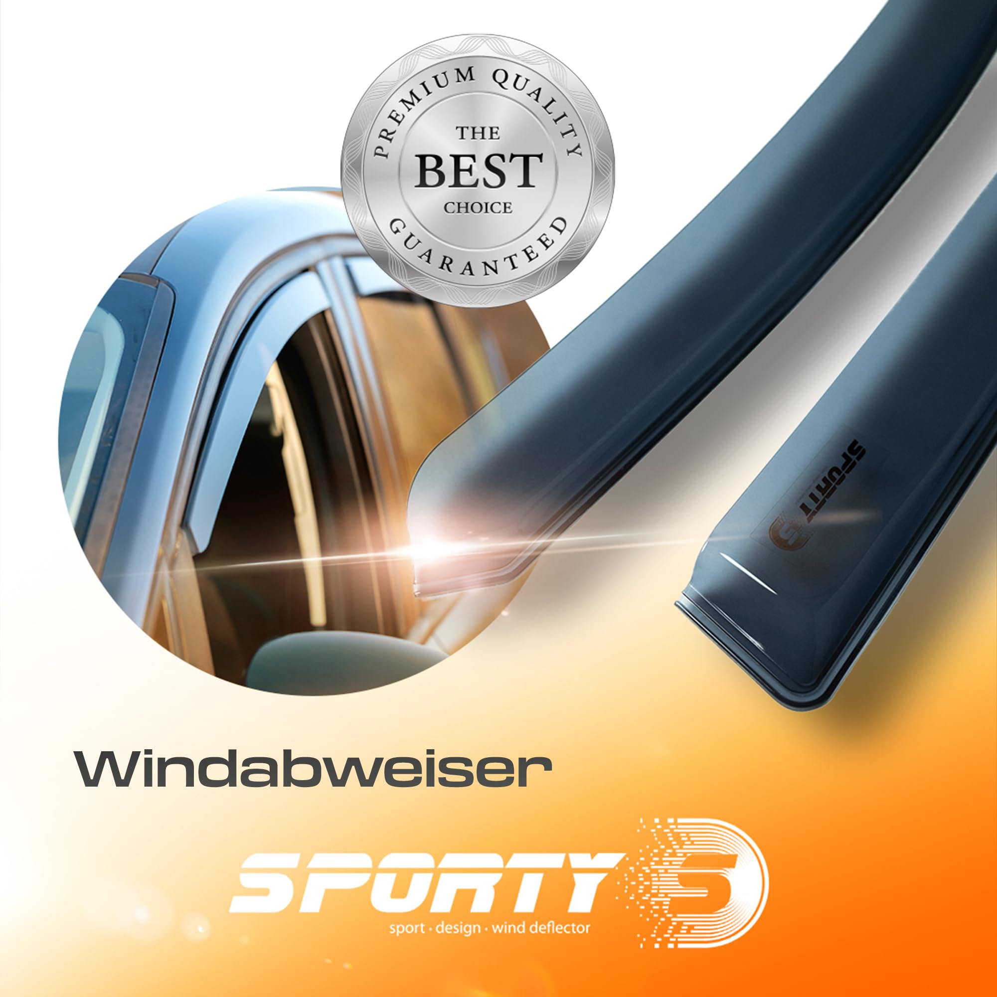 M MOTOS Sport Windscherm Zijwindschermen Winddeflectoren voor Citroen C4 II 2010-2018 Dynamischer Entwurf, Langlebig & Robust, Leichte Installation