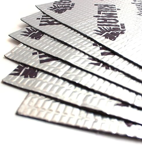 Miniatura 9 de KILMAT - Alfombrilla de amortiguación de sonido del automóvil, 80 mil, 36 pies cuadrados, amortiguador de sonido automotriz de butilo, aislamiento y