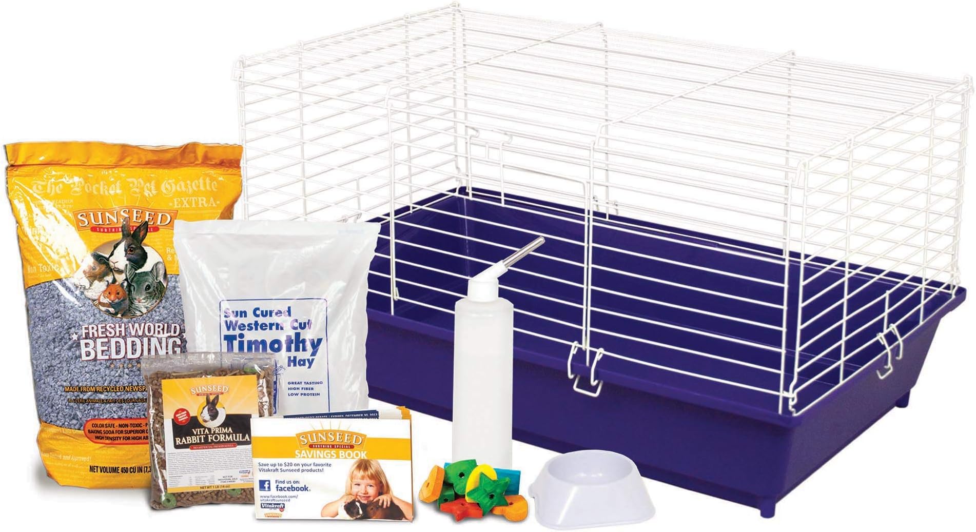 Home Sweet Home Sunseed Rabbit Cage Starter Kit