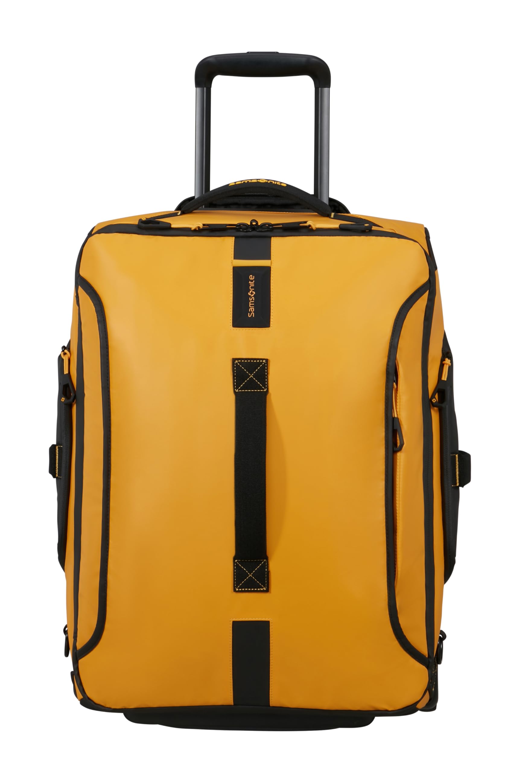Samsonite Paradiver Light - Bolsa de Viaje con Ruedas y Función Mochila (55 cm), Small, Equipaje de Mano, Repelente al Agua, Ligero, 51L, Amarillo (Yellow)