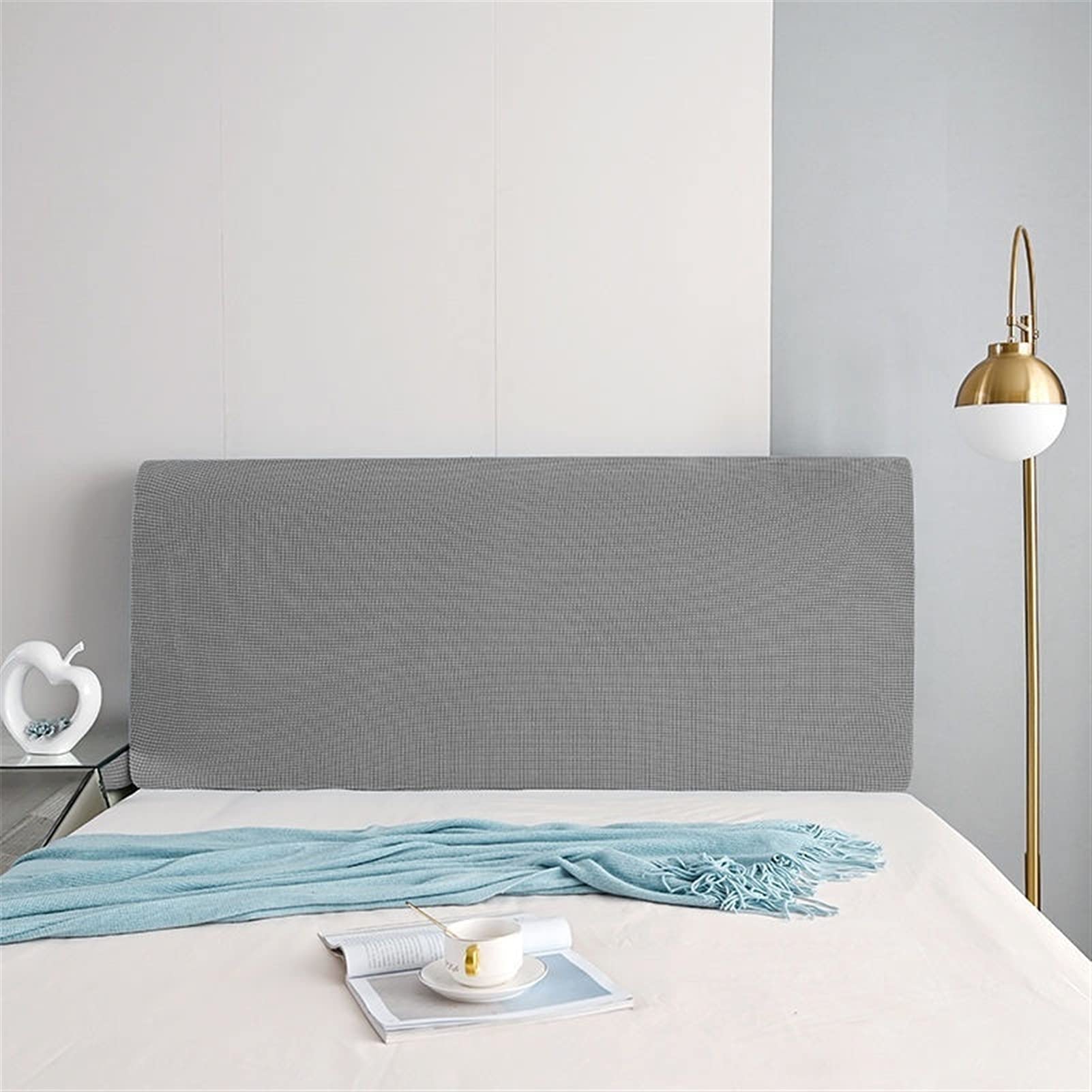 uyeoco Kopfteilabdeckung Bettkopfteil Hussen Boxspringbett Elastisch Bett Kopfteil Bezug 180/200/220/150 Kopfteilbezug Bett Kopfteil-Schutzhülle Für Schlafzimmer Dekor (Color : D, Size : 150-175CM)