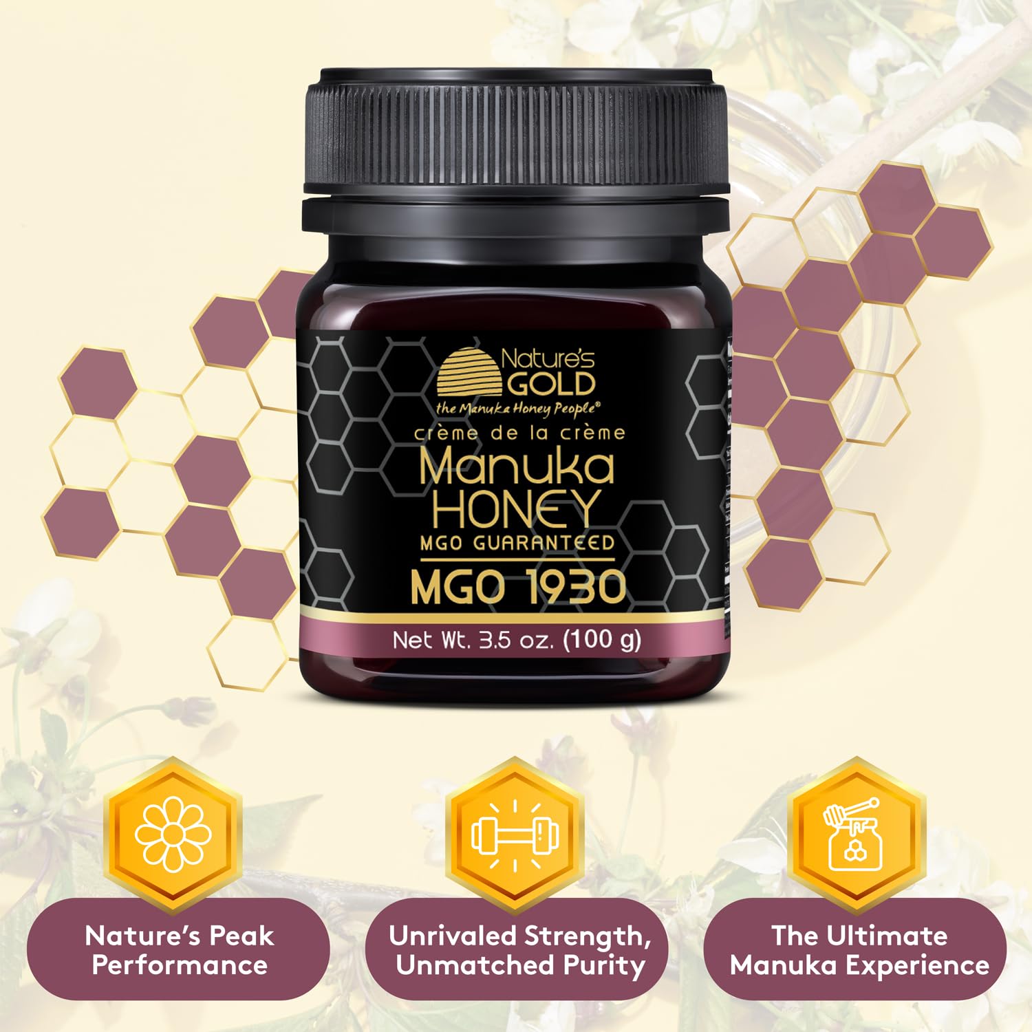 Nature’s Gold Raw Manuka Honey, Certified High MGO | Authentic MGO, 100% Pure Genuine Traceable Hive to Home