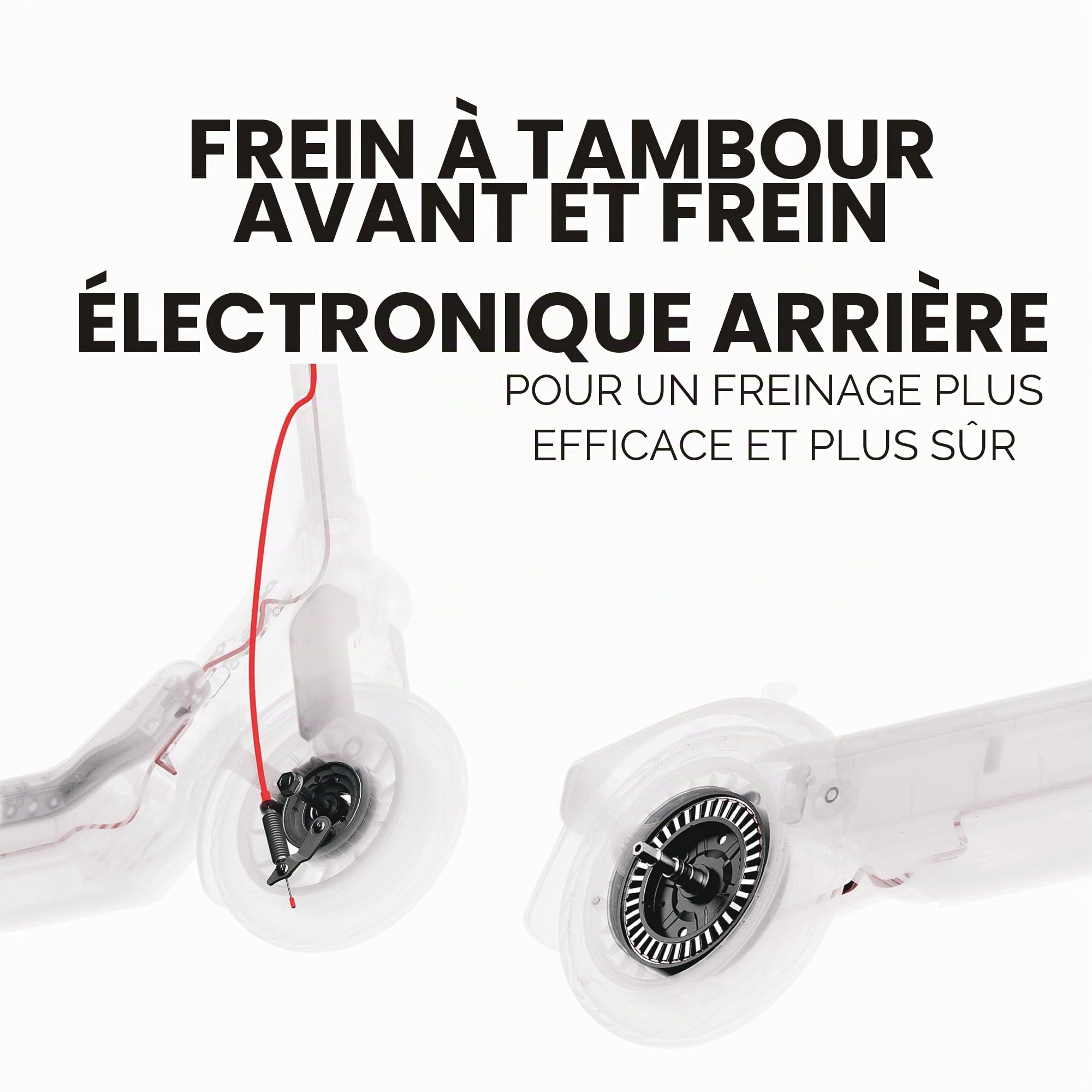 Segway-Ninebot E3 Pro D E-Scooter pour Voyageurs avec permis de Circulation, portée de 55 km (47 km à 20 km/h), Pliable et léger (17,9 kg), Suspension Avant et arrière, pneus de 10 Pouces