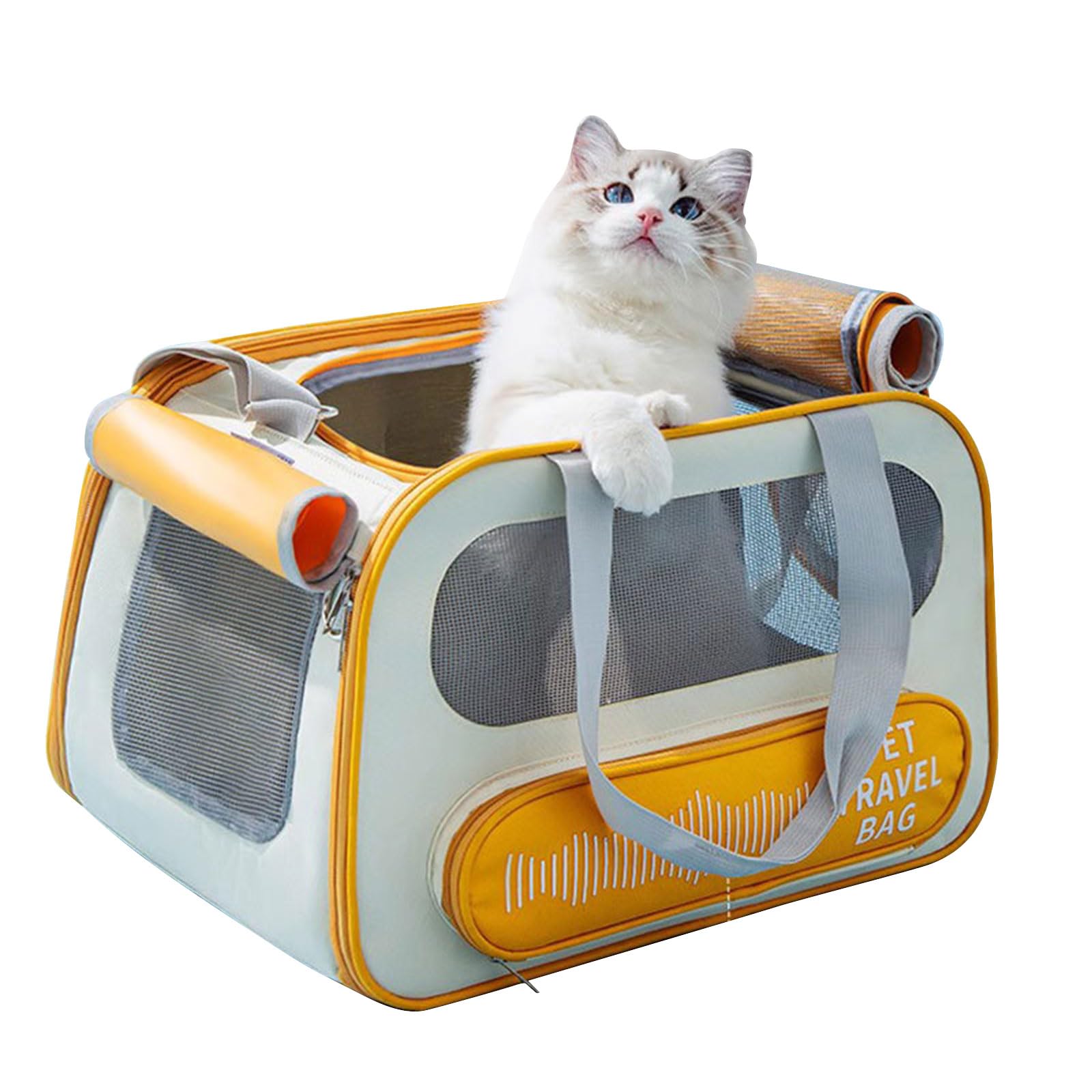Sac de transport pour chat idéal pour les voyages en voiture