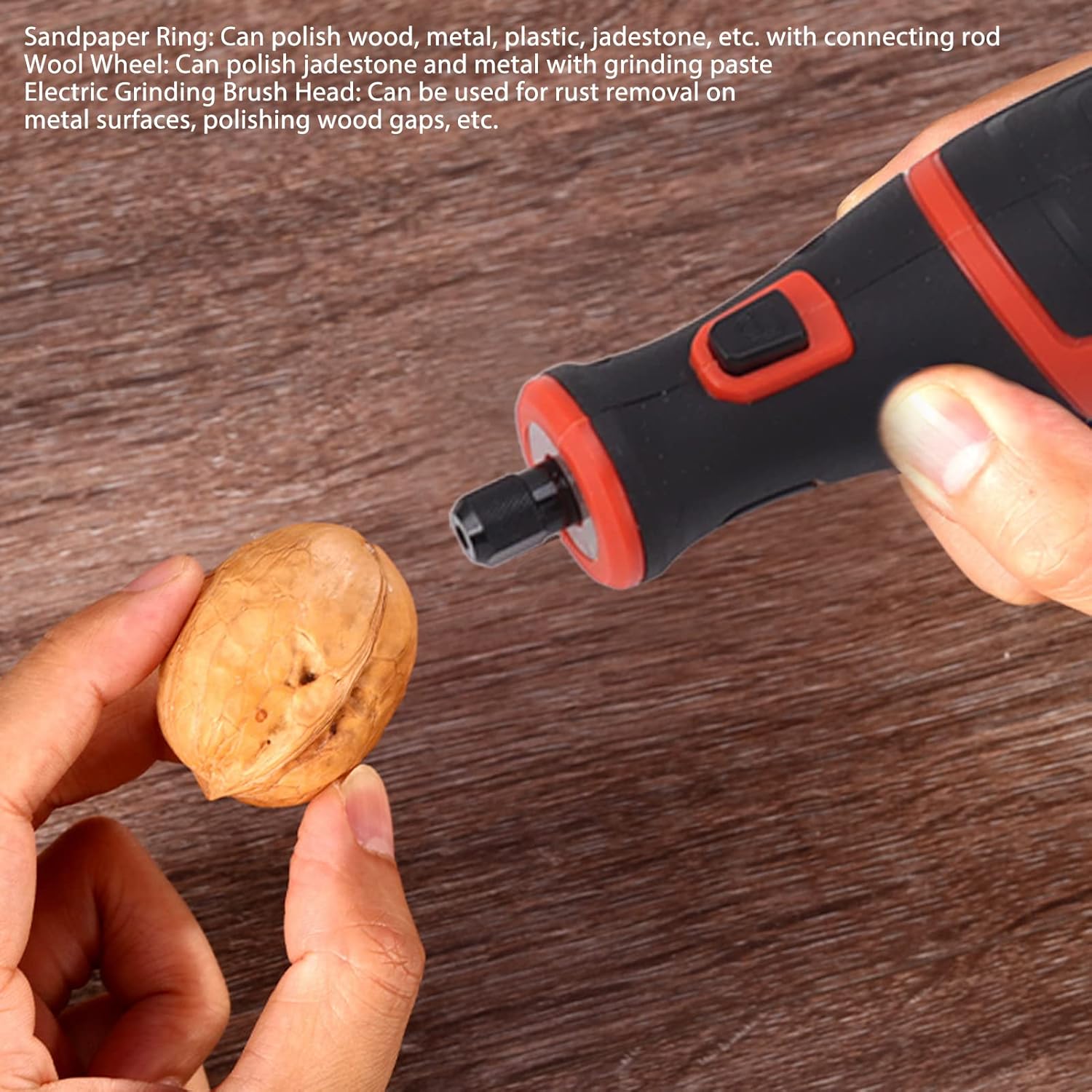 Cordless Tool High Speed Battery Powered Mini Tool Kit for Polishing Grinding Sanding Cutting 7.2V