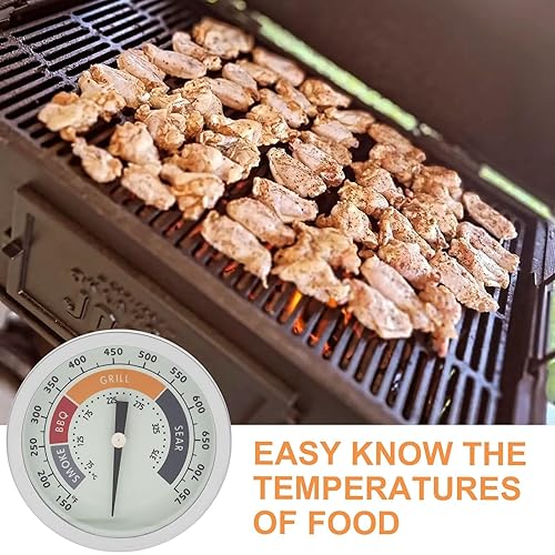 Miniatura 9 de Medidor de termómetro para ahumador de 3 18 pulgadas para termómetro Masterbuild, todos los accesorios para fumadores de Oklahoma Joe, Char-Griller,