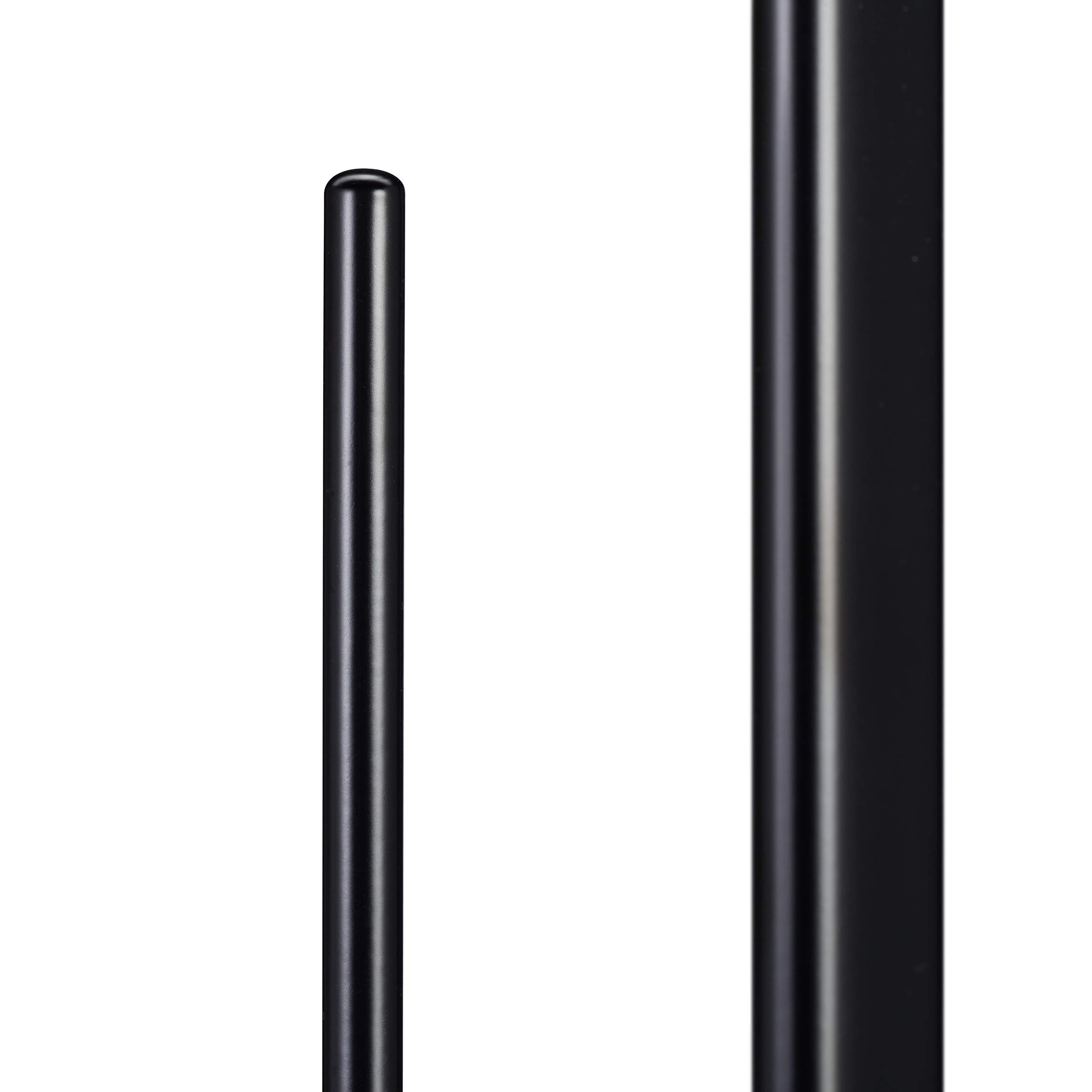Relaxdays Set di Accessori per WC con Piantana Portarotolo, Porta Scopino, Autoportante, HxLxP: 72 x 25 x 20 cm, Nero