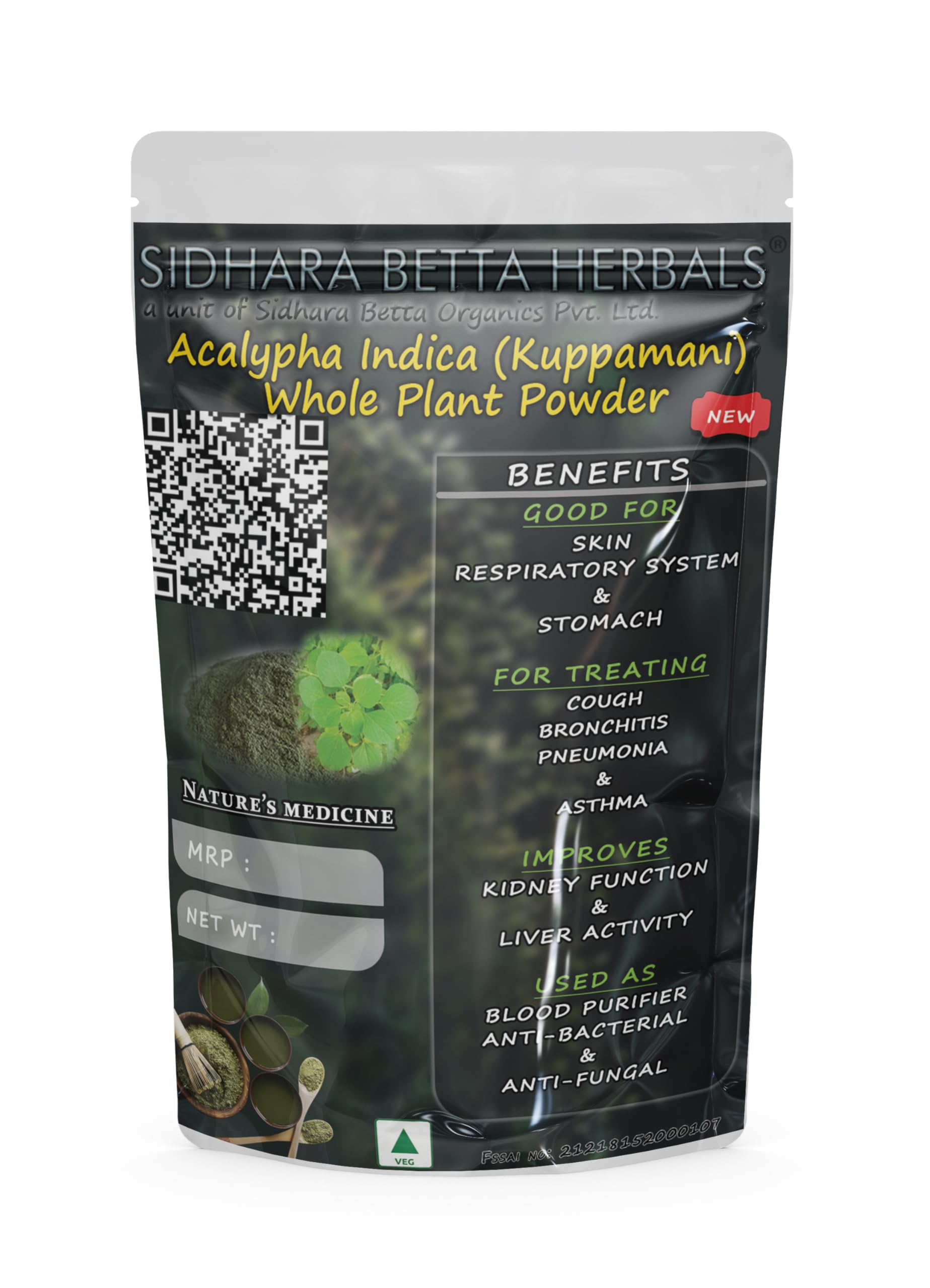 SIDHARA BETTA HERBALS Acalypha Indica (Kuppamani) Whole Plant Powder | Acalypha Indica Powder | Kuppamani Powder | Kuppikhakli Powder |Pack Of 1| (B0C53K9WHF) Amazon Price History, Amazon Price Tracker