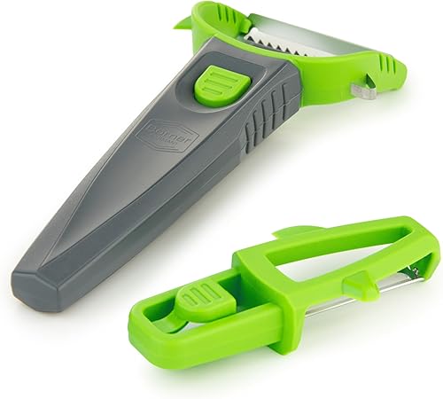 Miniatura 1 de Multi Peeler (3 en 1)  Cortador de juliana, pelador de patatas, pelador en Y en uno  Pelador de verduras multifuncional  Pelador de frutas para