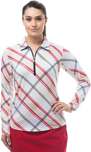 SanSoleil SolCool UV 50 - Polo de manga larga para mujer