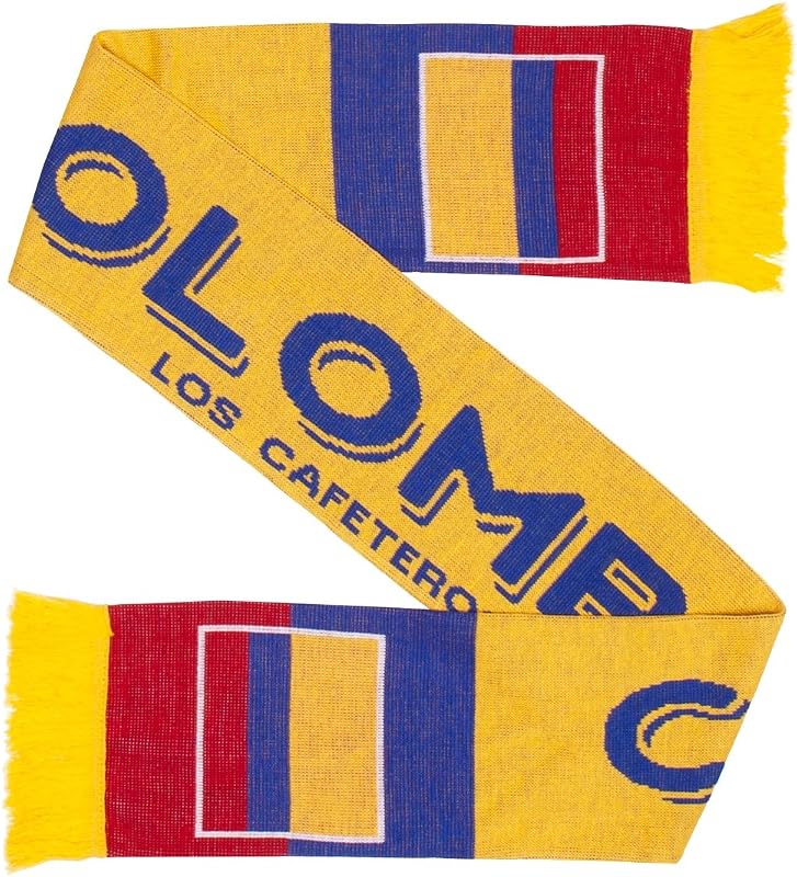 Colombia Soccer Knit Scarf