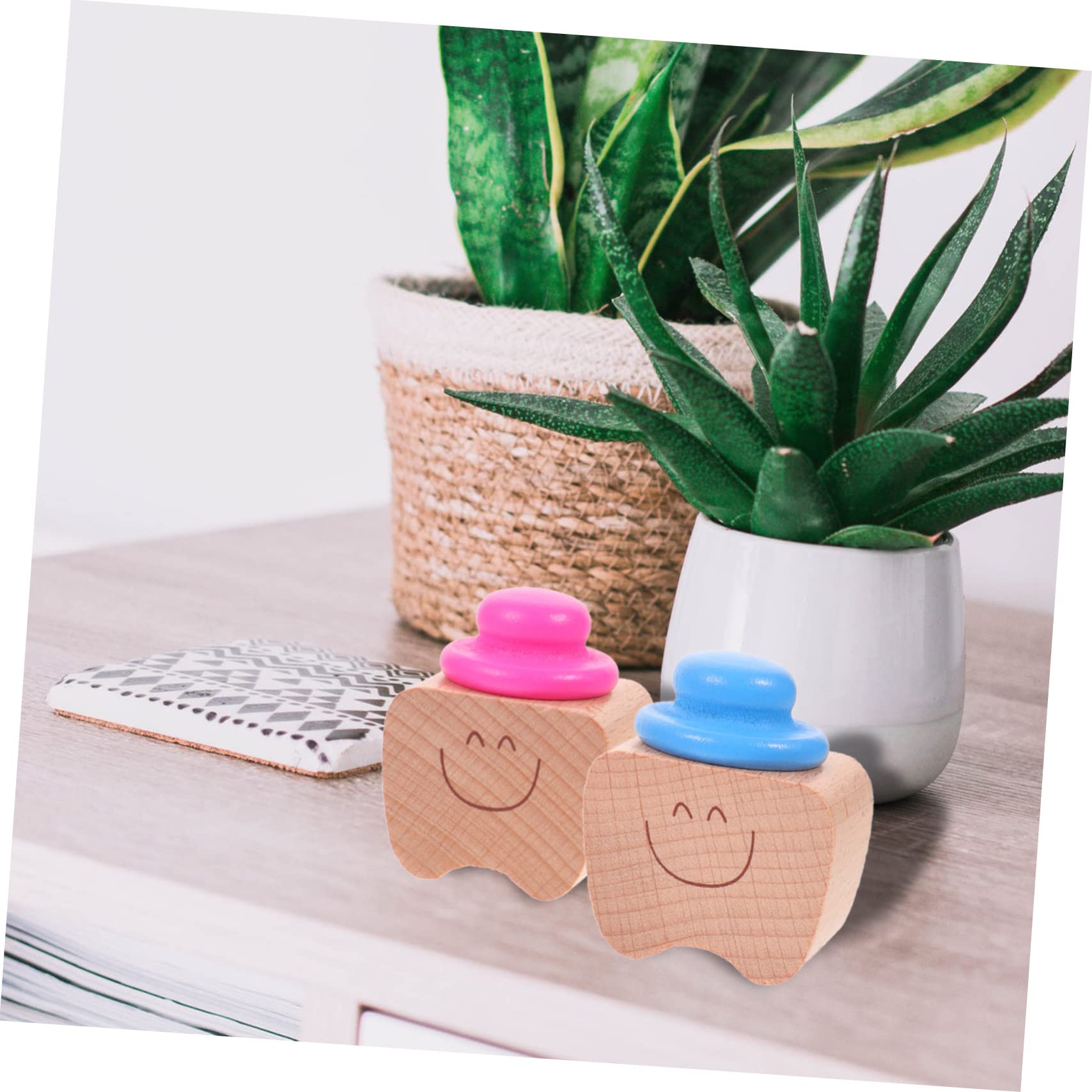 VICASKY 12piezas Cajas De Dientes De Madera Para Recipientes Para Dientes De Leche Recuerdos Infantiles