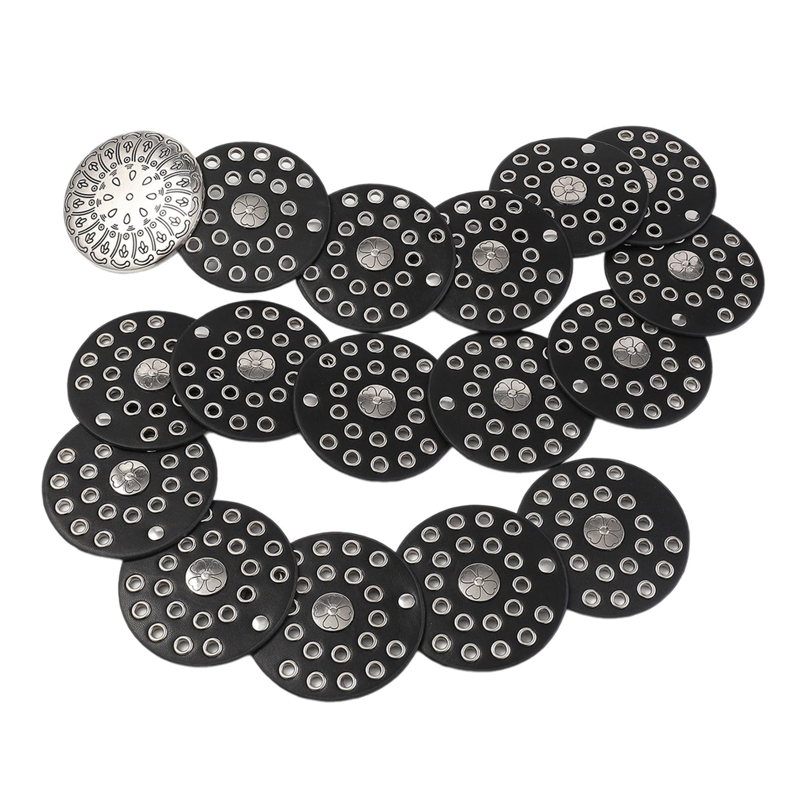 Cinturón de Cuero de PU Occidental, cinturón de Cintura Ajustable de Longitud para niñas y Mujeres, cinturón con Ojales para Abrigos, Faldas, Vaqueros, Decoraciones