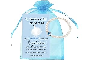 Something Borrowed Blue Crystal Pearl for Bride