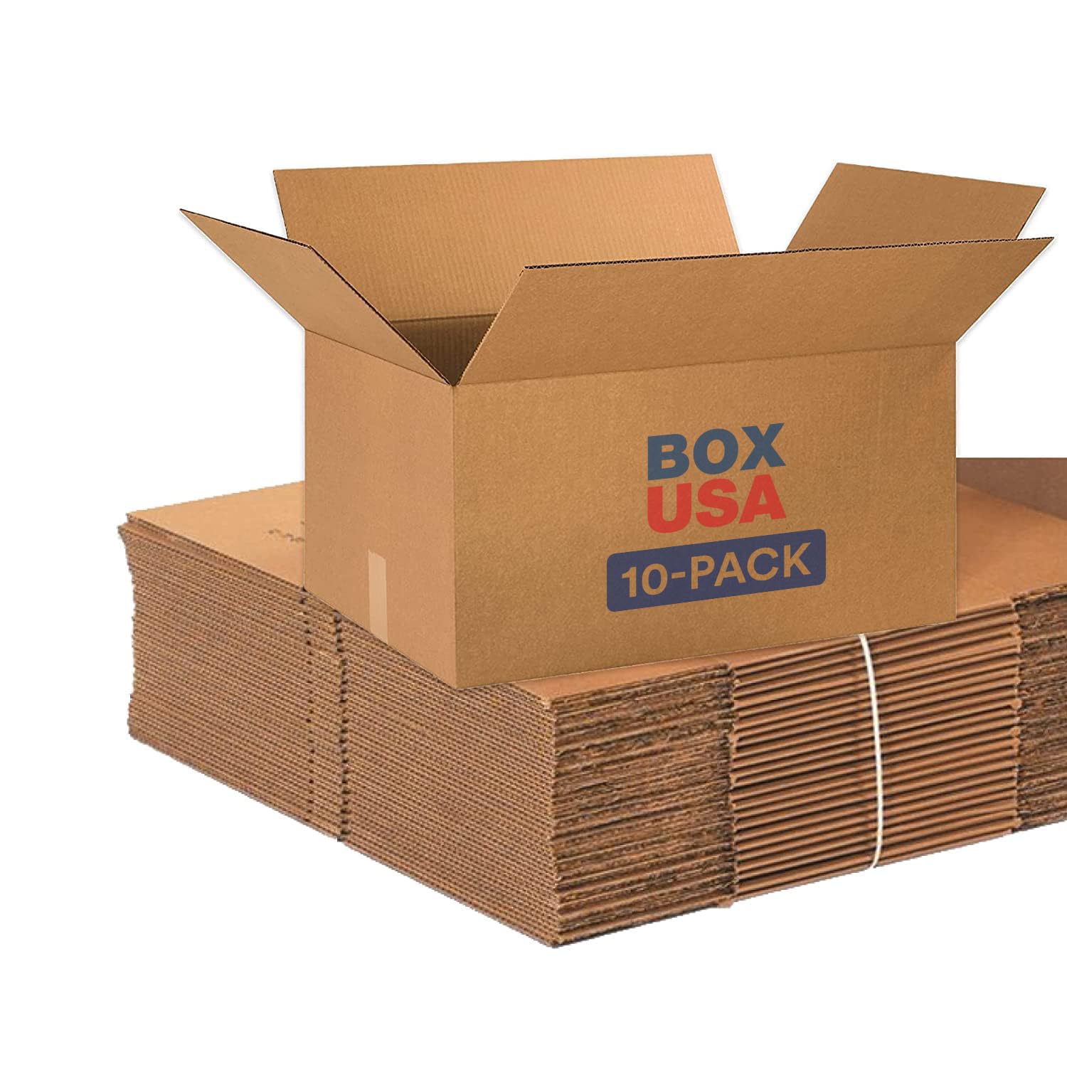 BOX USA Shipping Boxes Multi-Depth 24"L x 16"W x 12"H, 15-Pack | Corrugated Cardboard Box for Packing, Moving and Storage