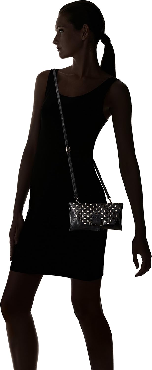 Kooba Handbags Womens Leather Crossbody Wallet With Detachable Shoulder Strap Ruby Envelope
