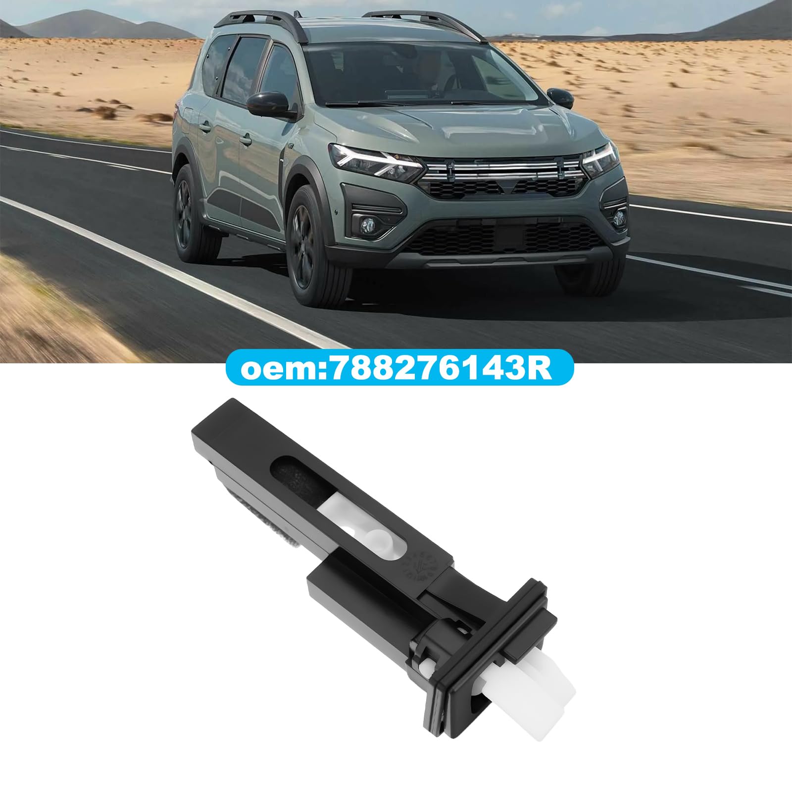 Auto Fuel Filler Flap Lock 788276143R Compatibile con Dacia Sandero Nero