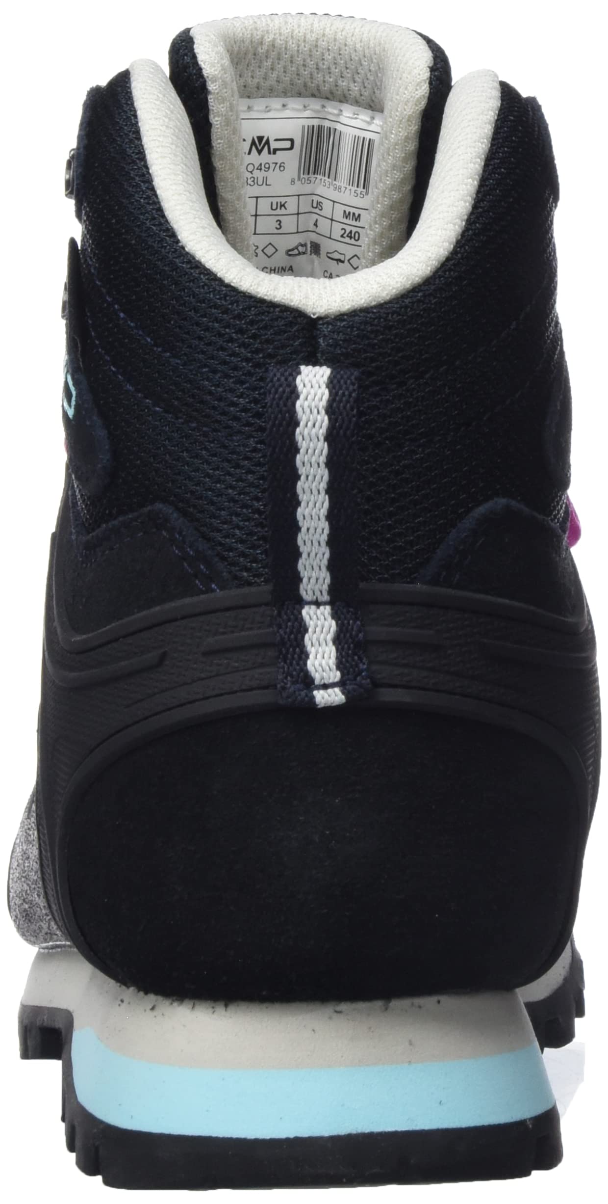 CMP Femme Athunis Mid Wmn Wp trekking shoes, Noir, 42 EU