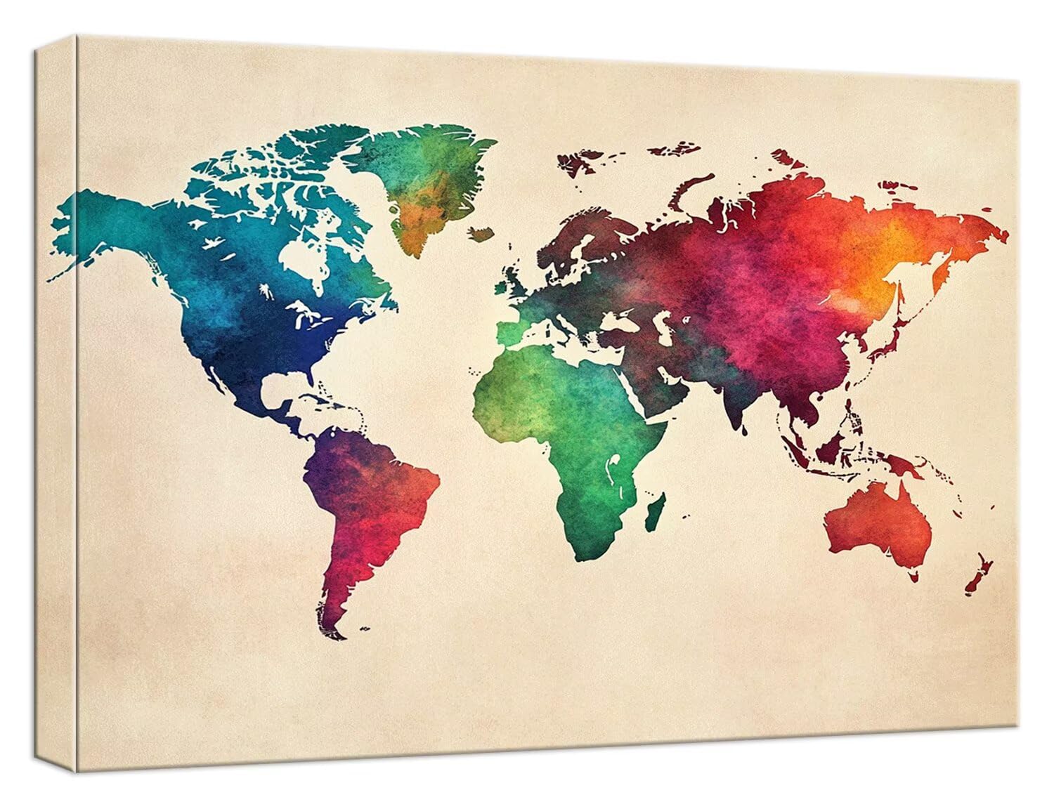 Mondo Dipingere con i Numeri Adulti, Paint by Numbers Mappa Dipingere con i Numeri Bambini, Fai-da-Te Hobby Creativi Adulti con Pennelli Pittura Pigmento Acrilico per Home Decor, 90x135cm, Model939