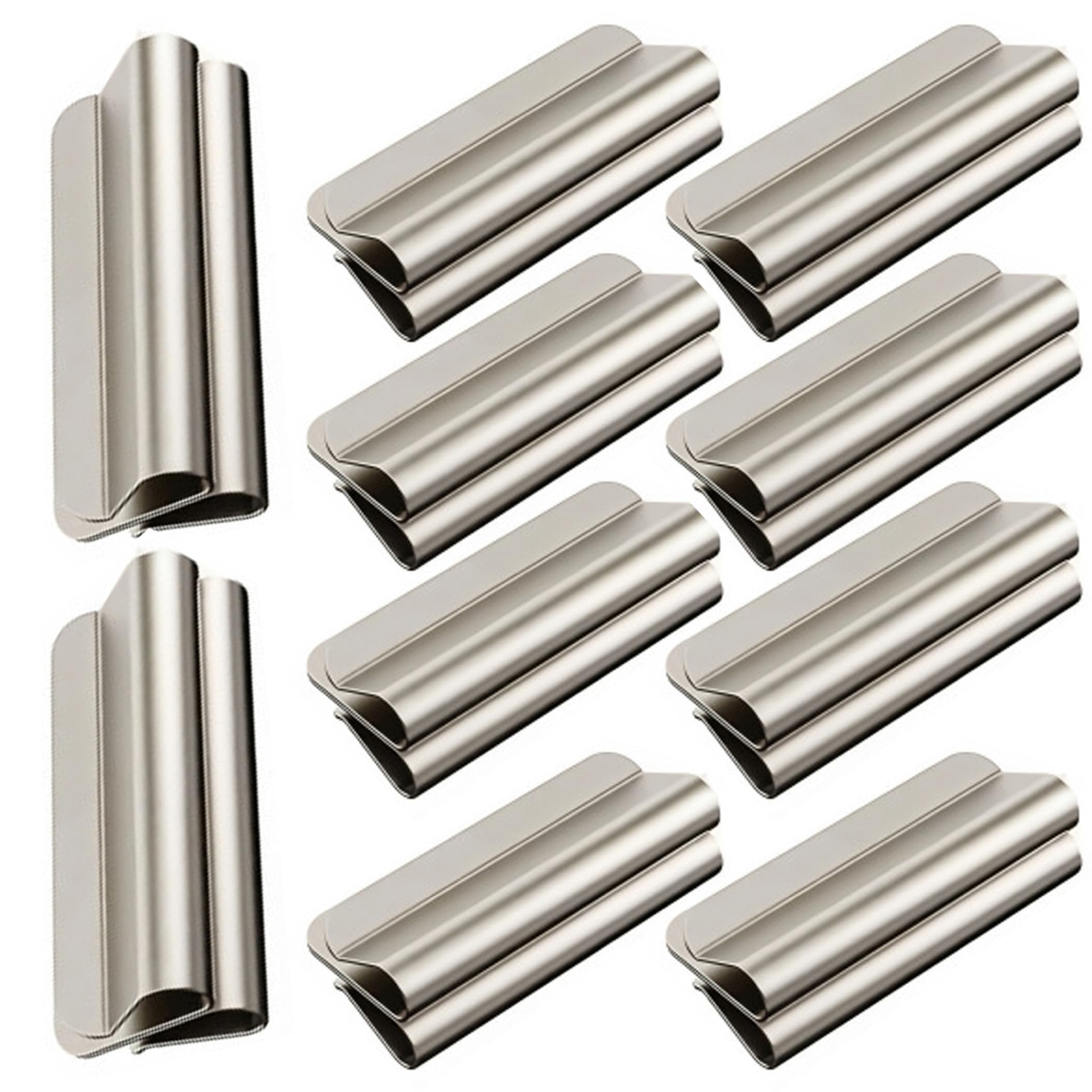 Otbushit 10 Pairs Magnetic Curtain Clips Removable Magnetic Curtain Closure No-drill Installation Strong Magnet For Gap Light Blocking