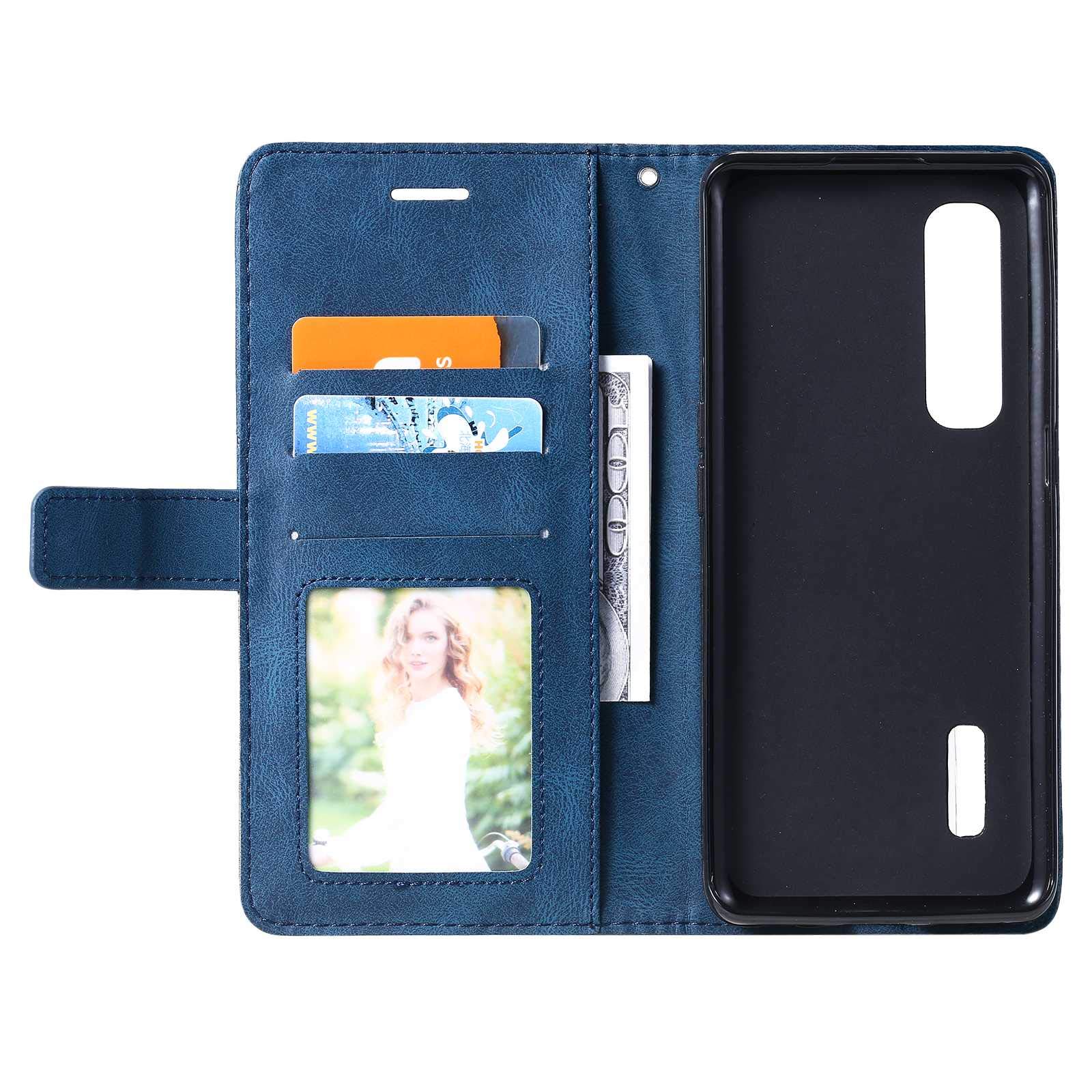 TIANYUE Cover per Oppo Find X2, Flip Custodia Pelle Premium