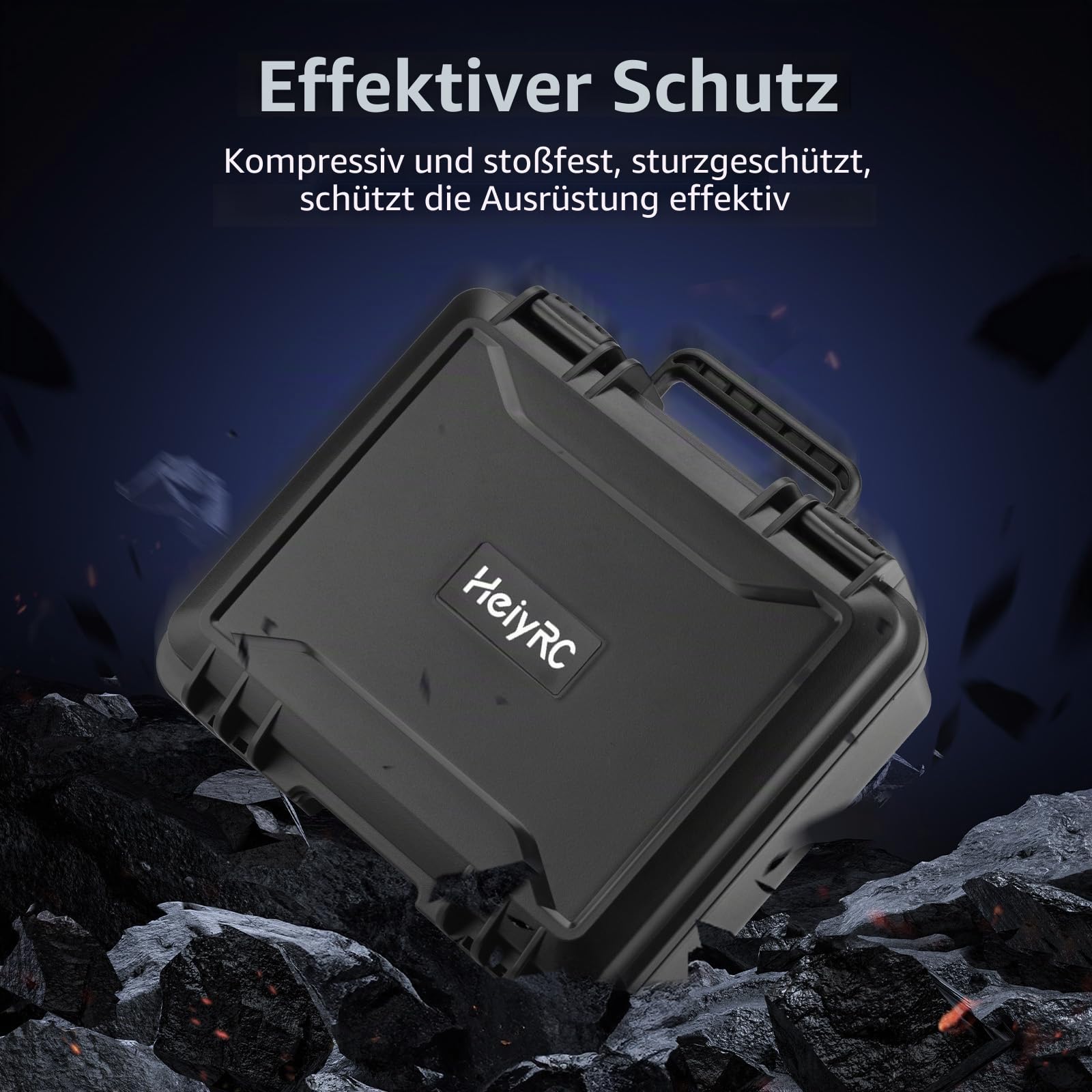HeiyRC Mini 4K 2 SE Koffer Tasche, Hardshell wasserdichte Aufbewahrungs Hard Case für DJI Mavic Mini 2 SE / 4K / 2 Fly More Combo Drohnen Zubehör