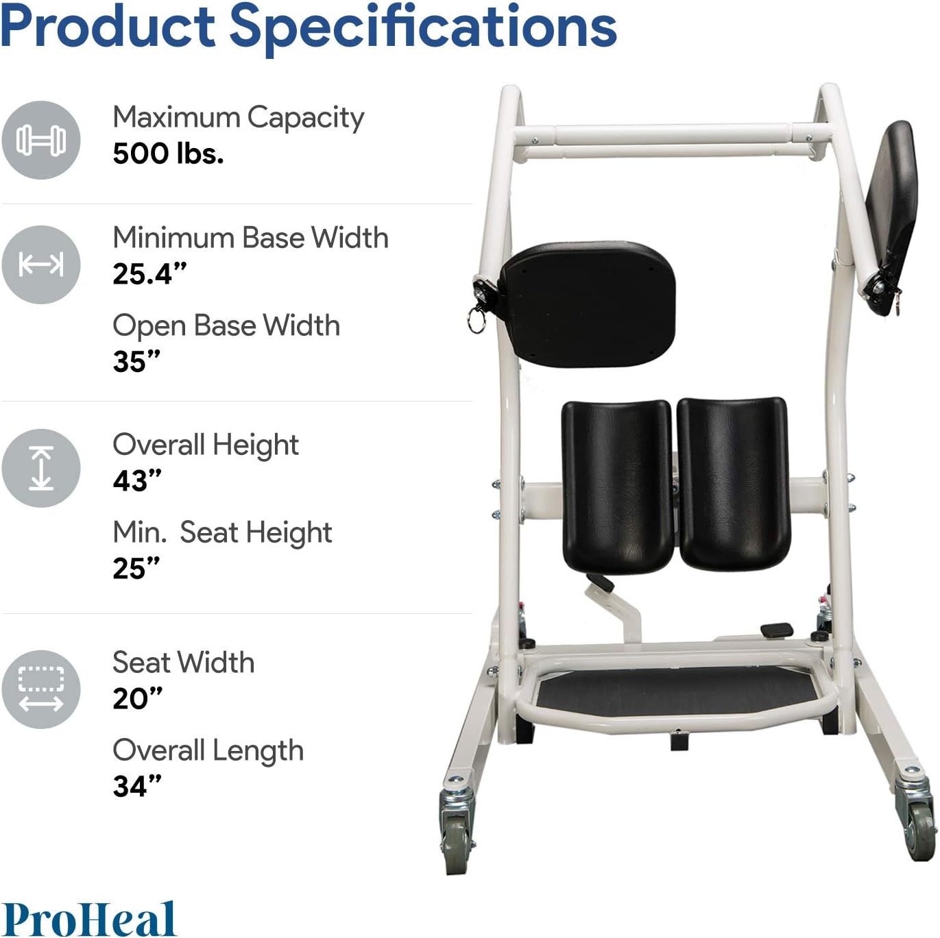 Buy ProHeal Stand Assist Lift Sit to Stand Standing Transfer Lift