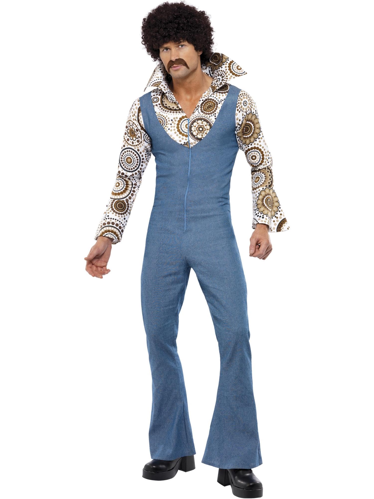 SMIFFYS Costume da ballerino all'ultima moda tuta con finta camicia attaccata Halloween