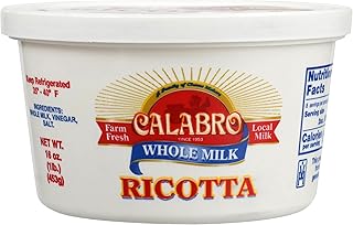 Calabro Cheese Fresh Whole Milk Ricotta, 16 OZ