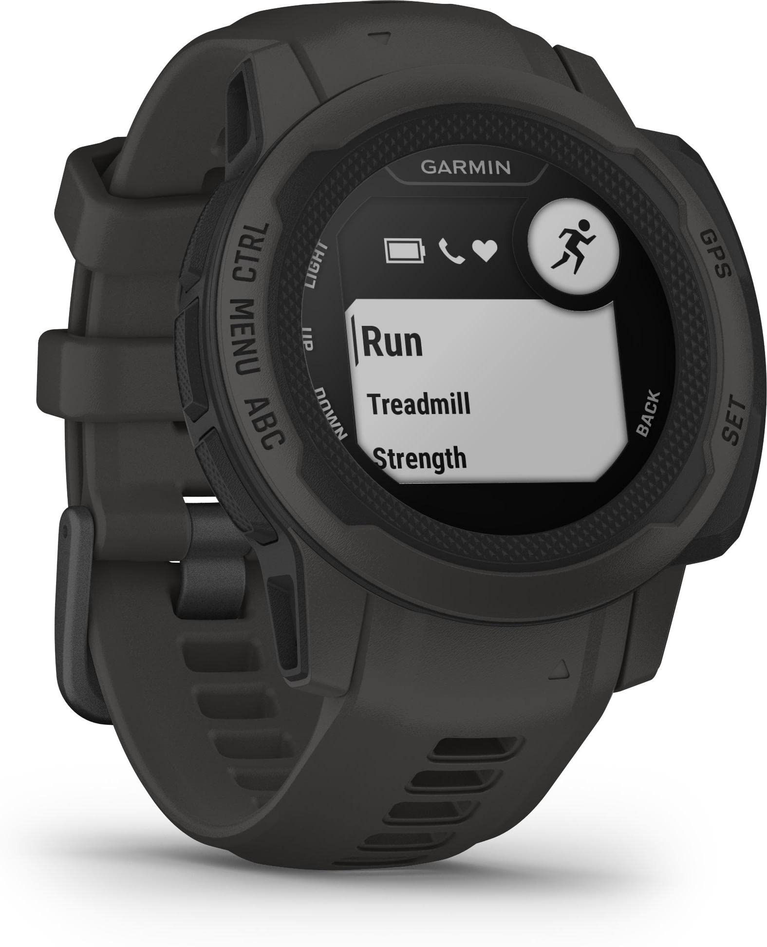 Garmin Instinct 2S, Smartwatch, 40mm, Rugged design, Autonomia 21 giorni, +30 app multisport, GPS, Cardio, SpO2, Activity Tracker 24/7, Connect IQ (Graphite)