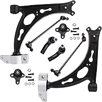 Vista 638 de Detroit Axle - Kit de suspensión frontal de 8 piezas para Dodge Journey 2009-2015, 2 brazos de control inferiores, 2 rótulas, 2 varillas