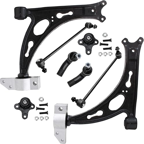 Miniatura 619 de Detroit Axle - Kit de brazos de control de extremo delantero RWD para Dodge Ram 03-06 2500 3500, 2 brazos de control superior con rótula 2 varillas