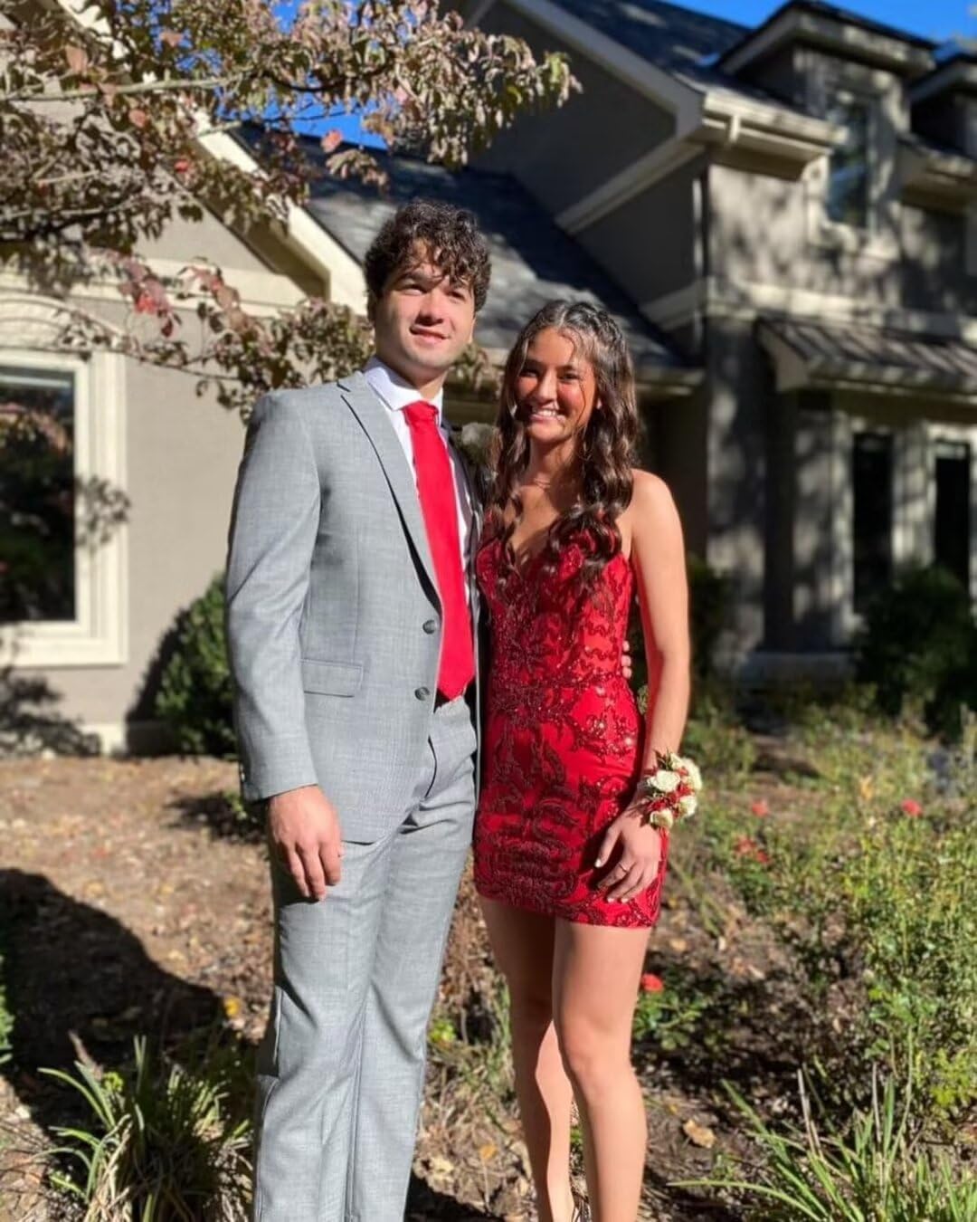 Women's Sequin Homecoming Dress 2025 Short V Neck Mini Party Dresses PU156