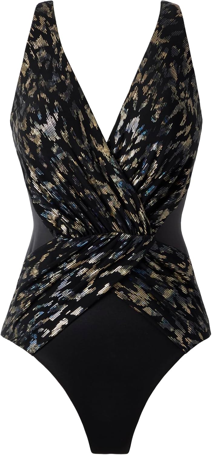 Miraclesuit Women's Swimwear Sparkle Plenty Ibiza Soft Cup One Piece Swimsuit