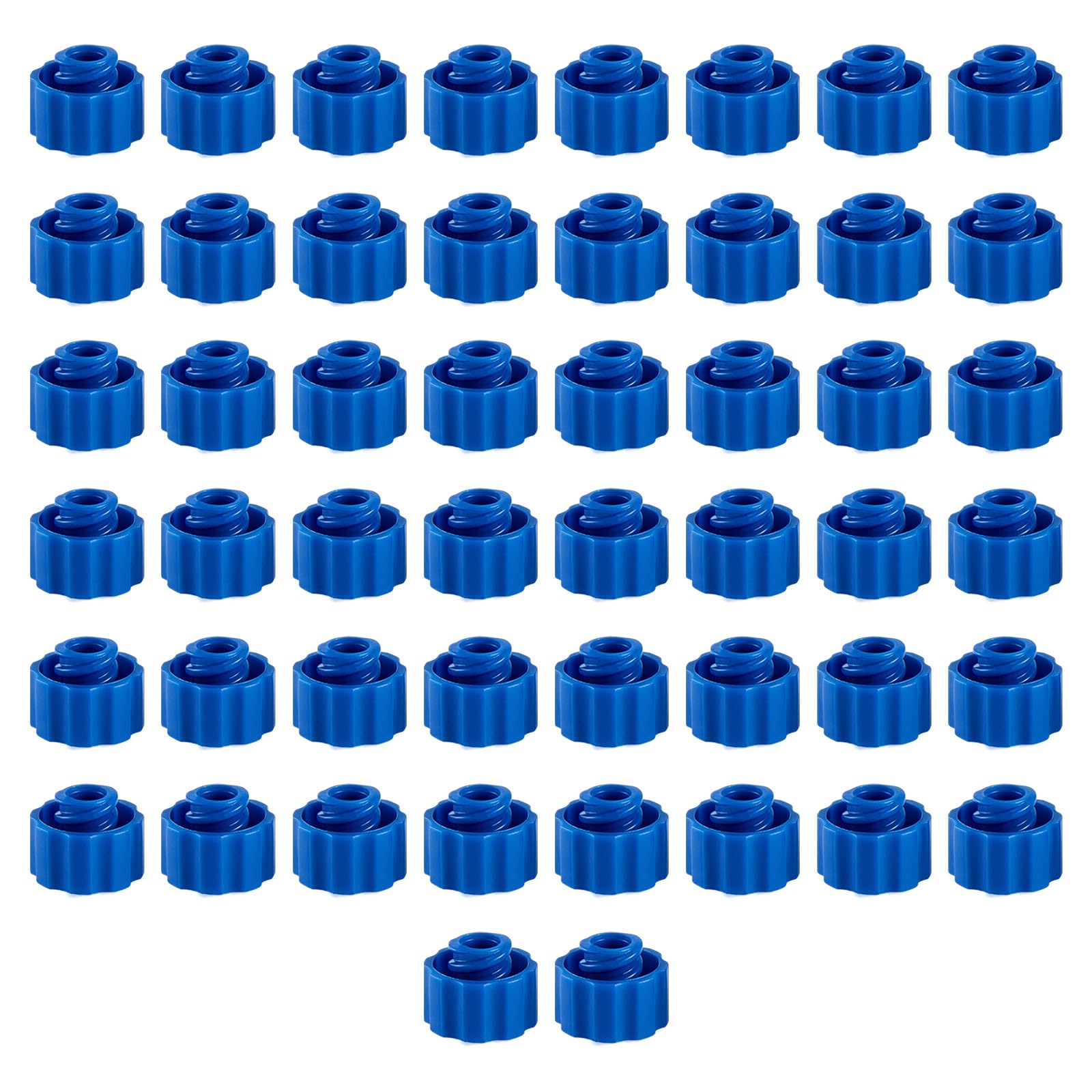 50 Pack Multipurpose Blue Syringes Needle Sealing Plugs for Glues Tubes and Accurate Applicator Tip Industrial Sealant Dispensing Cap