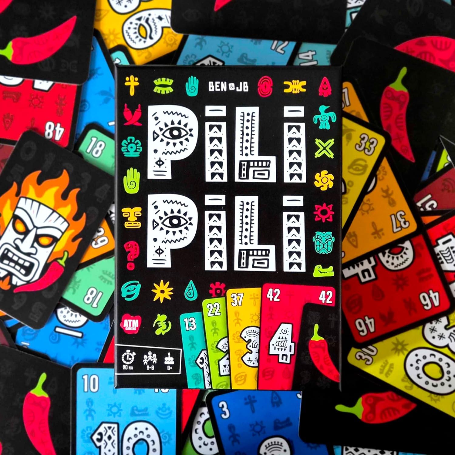 PILI PILI - Juego de Mesa Rápido y Estratégico | para Familia y Amigos - 2 a 8 Jugadores - Ganador del Gran Premio del Juguete 2025 - Regalo Original