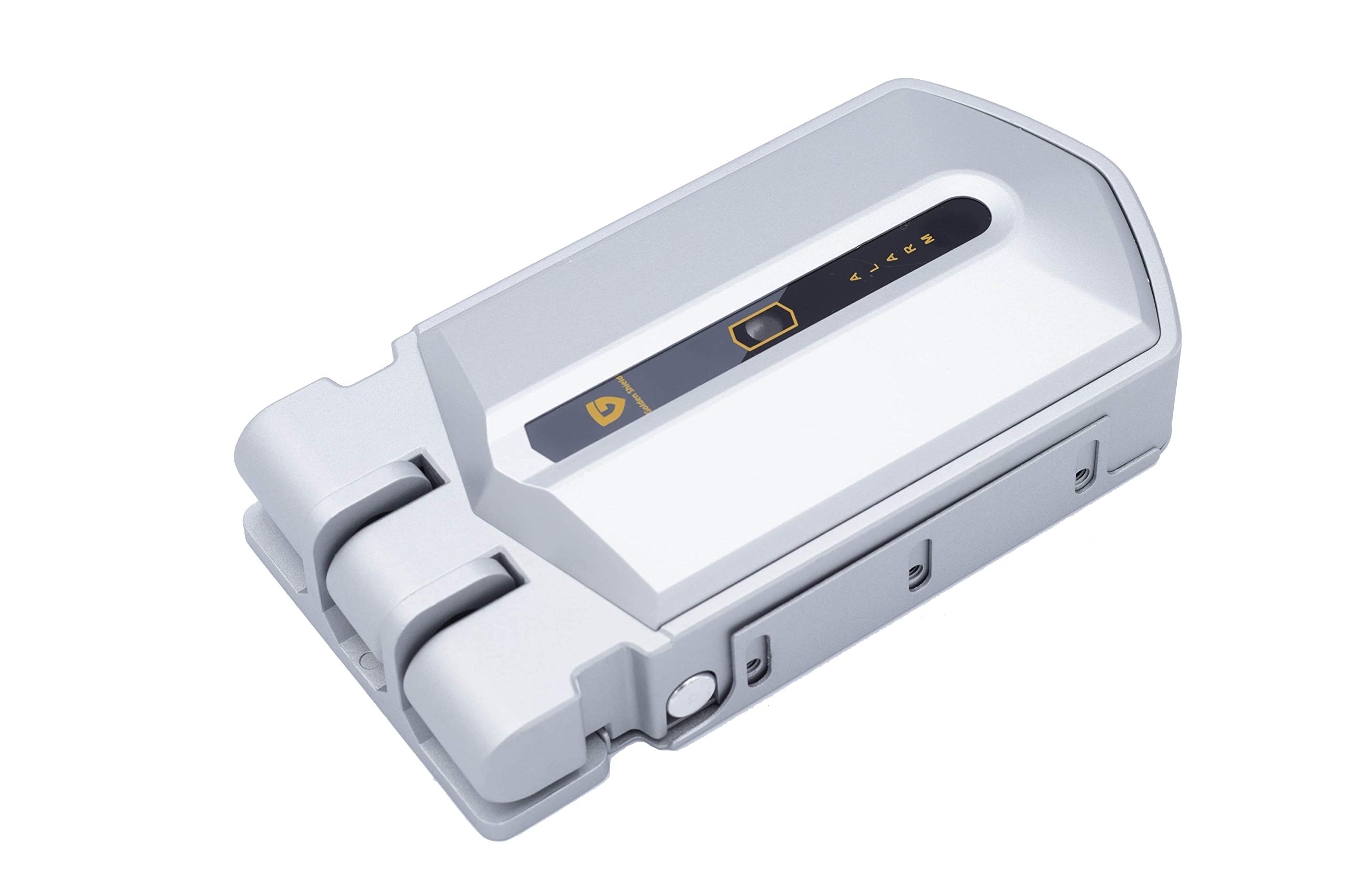Golden Shield Alarm - Cerradura inteligente invisible con Alarma 95db y 4 mandos incopiables, ideal para todo tipo de puertas de viviendas, trasteros, etc...
