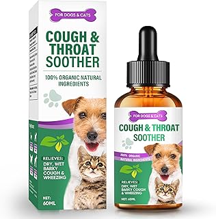 FILBA Throat Soother Drop for Dogs, Natural Throat Supplement for Dogs, Sore Throat&Allergy Relief, Improve Dry/Wet/Barky Cоugh and Whêezing, Improve Brêathing Problems for Dog&Cat