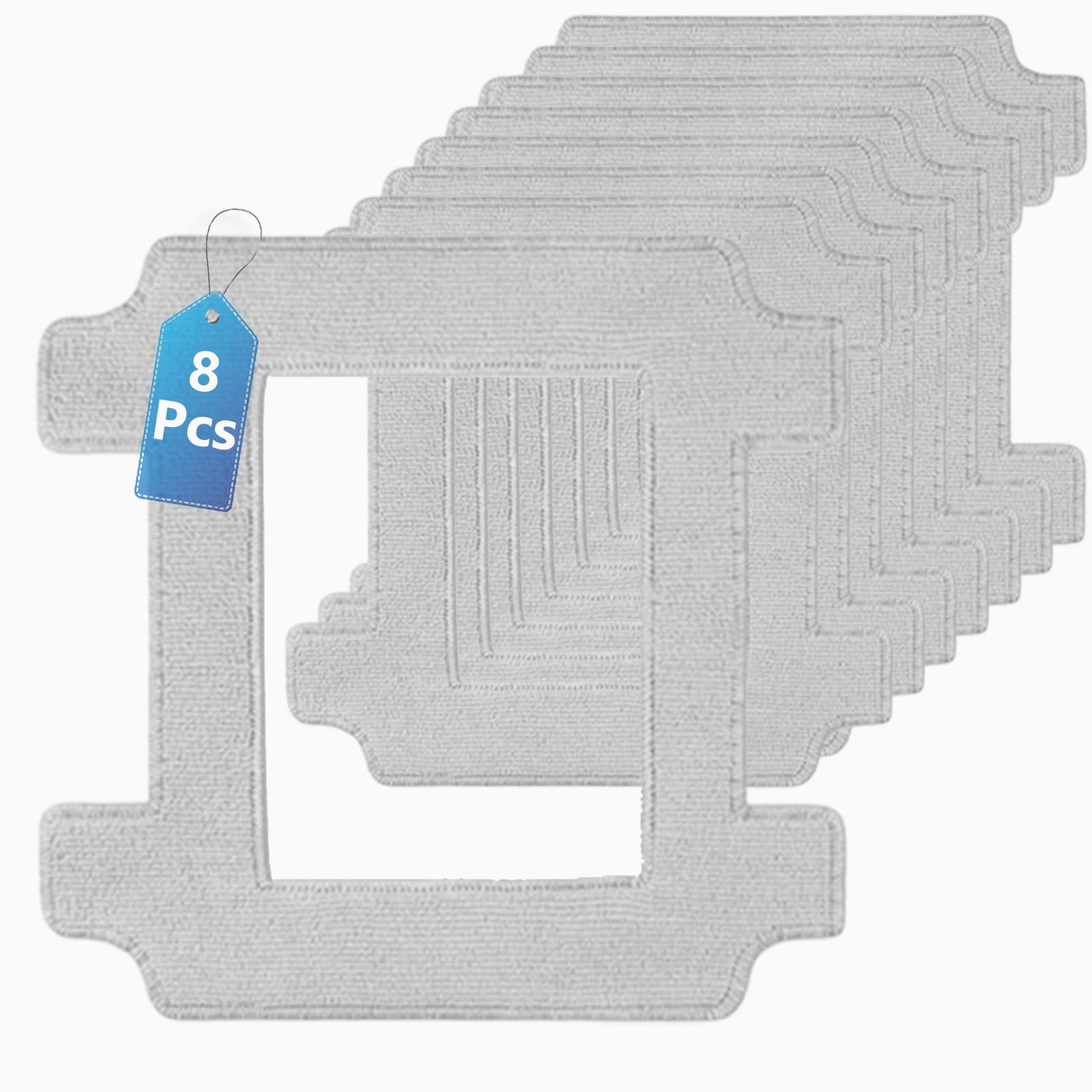 8 Stück Reinigungspad für ECOVACS WINBOT W2S / W2S Omni Fensterputzroboter, Wischtücher Roboter Reinigungstuch,Wiederverwendbar & Waschbar