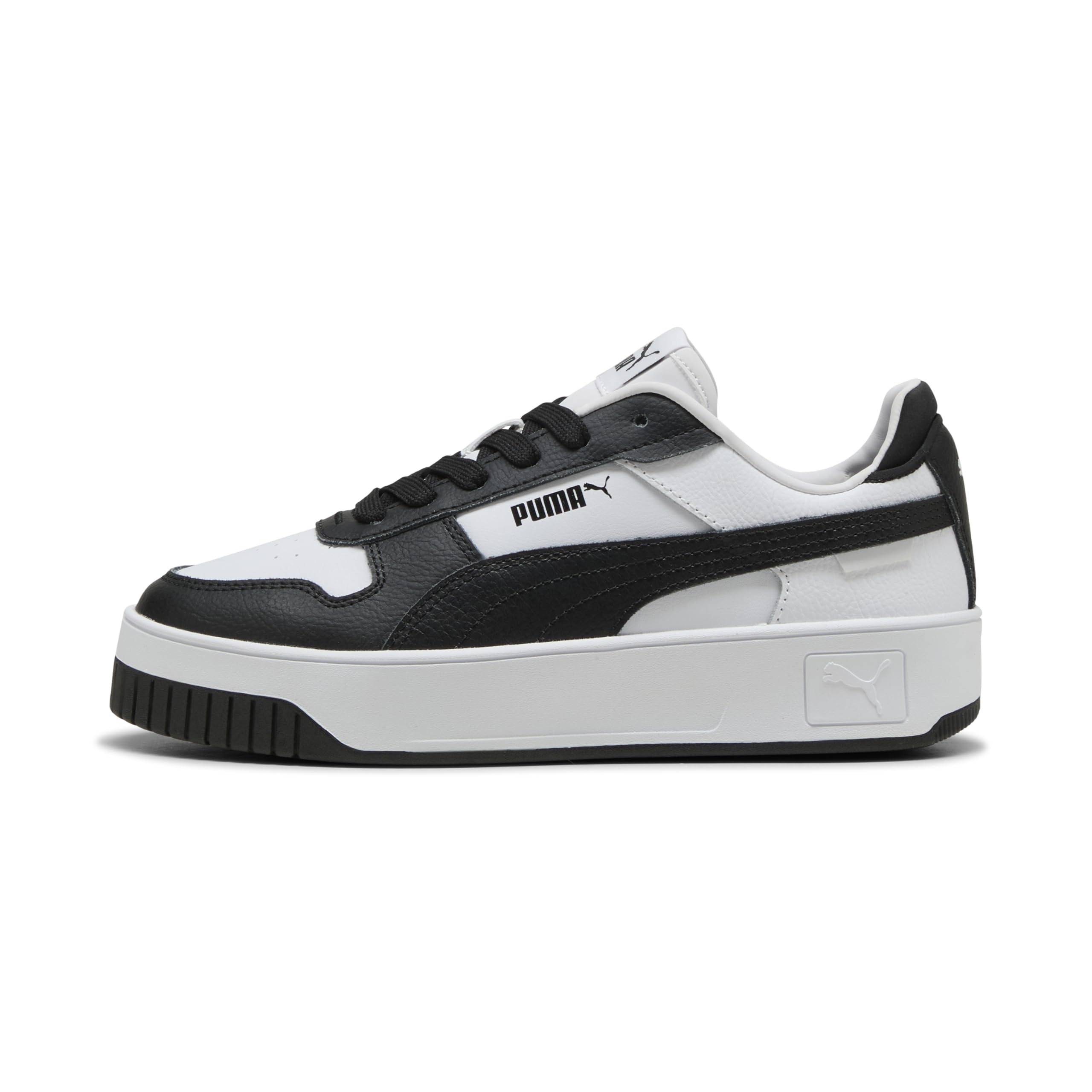 PUMA Women's Carina Street Trainers, PUMA White-PUMA Black-PUMA Black, 6.5 UK