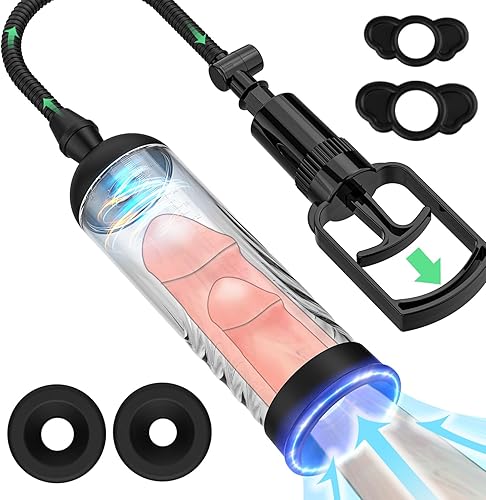 Bomba de pene manual para ampliar el pene, bomba de vacío de ampliación de pene para adultos, juguetes sexuales masculinos para hombres, erecciones