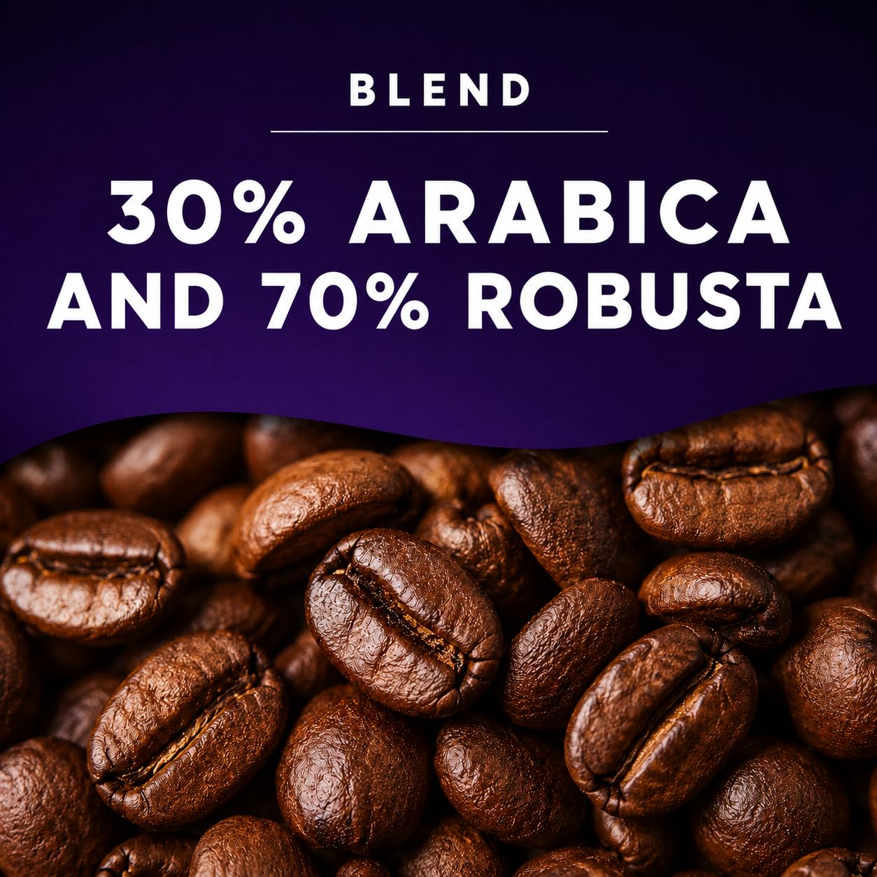 UMBRELLA KUGA Espresso in grani 1 kg, chicchi interi, tostatura lenta belga, 30% Arabica & 70% Robusta, cioccolato-nocciola, intenso, basso in acidità, per macchina automatica, espresso & moka