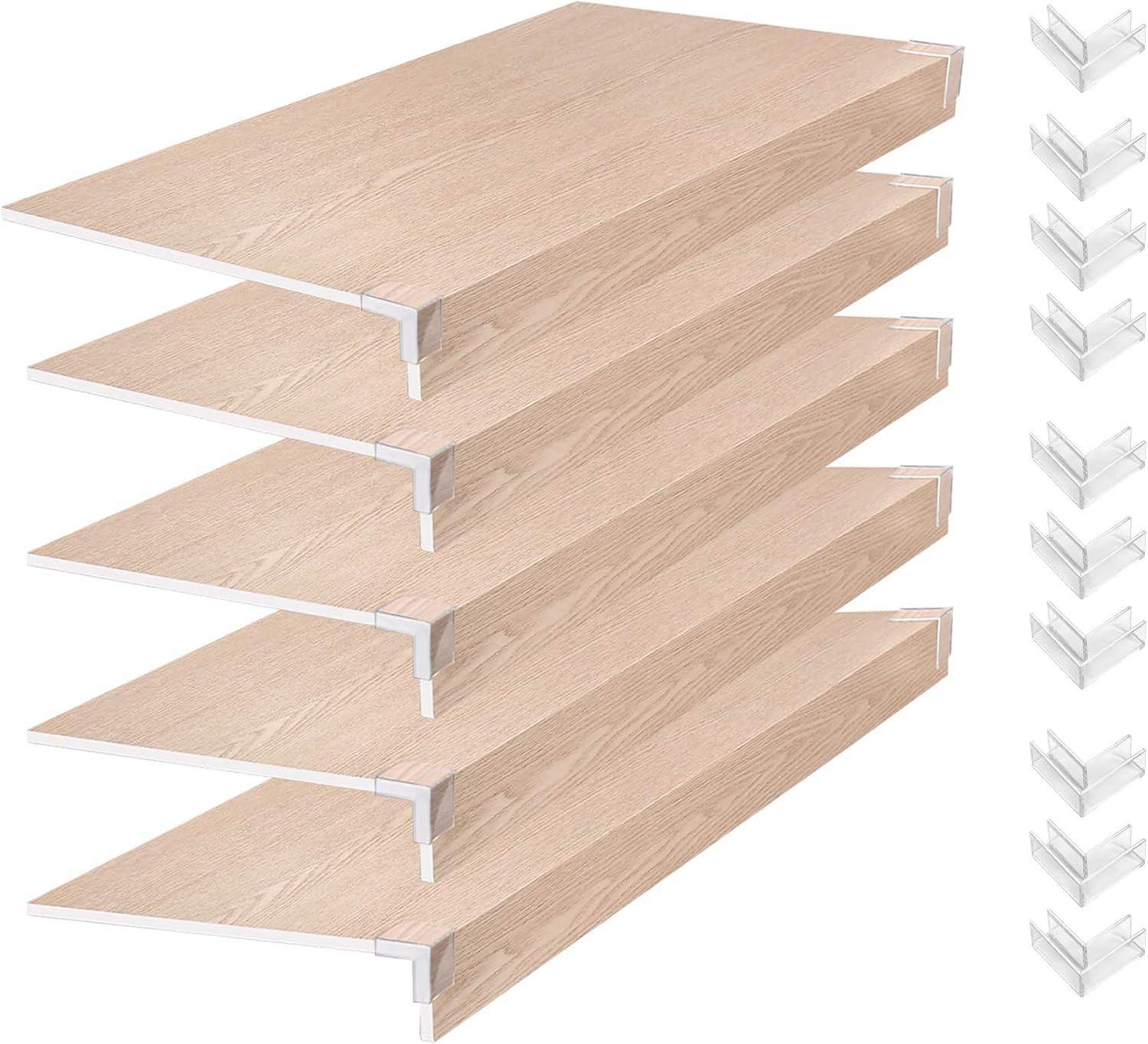 Wire Rack Covers, 32*12 Inch Shelf Covers for wire Shelving, Easy to Cut Closet Wire Shelf Covers-0.31 inch Thick(Not Wood) Moisture Resistant Durable Shelves Cover, Easy Install for Pantry, Kitchen