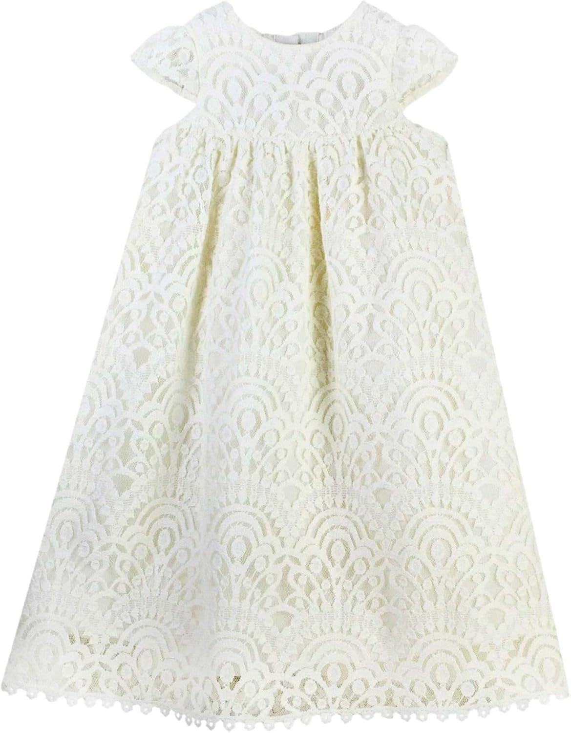 Carriage Boutique Baby Girls Traditional - Lace Christening Gown and Bonnet, Baby Christening Outfit