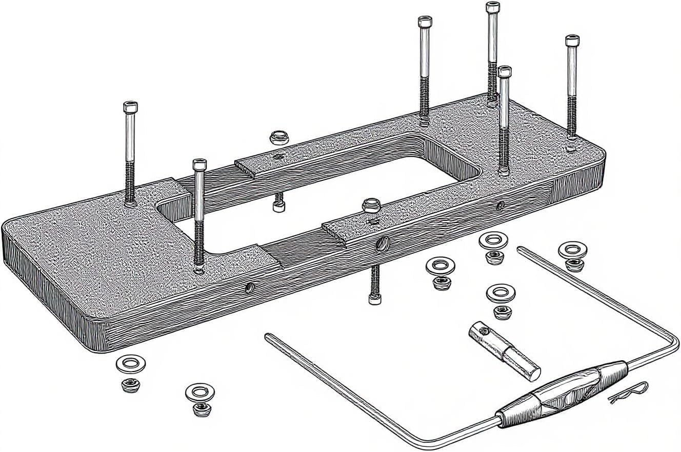 1854023 MKA-23 Quick Release Bracket Compatible with Minn Kota Ultrex, Fortrex, Maxxum, Edge Trolling Motors
