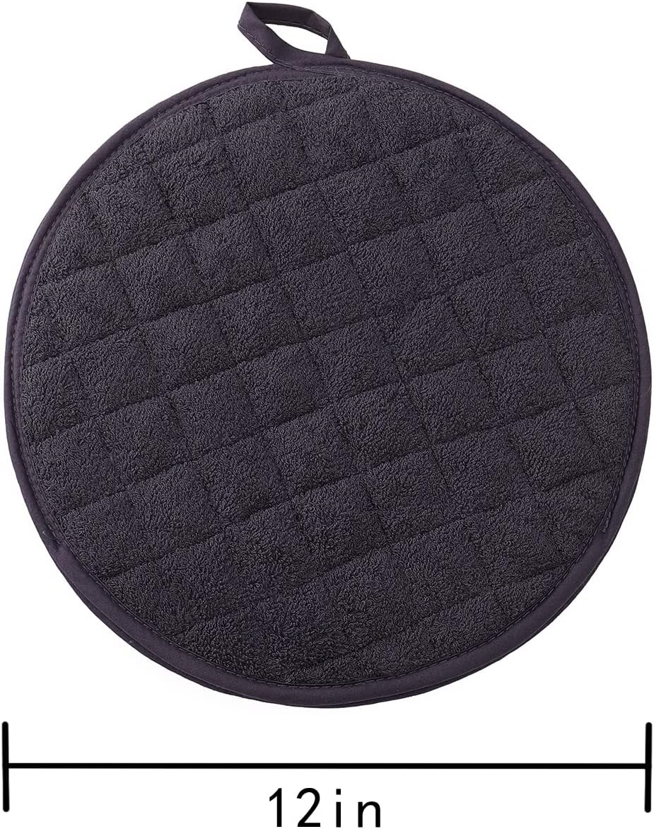 Tortilla Warmer,Tortilla Server,Pancake Keeper,Size 12”&10” High Density Fabric Keep Warm,Bag to Keep Food Warm (Dark Grey, 12 inch)