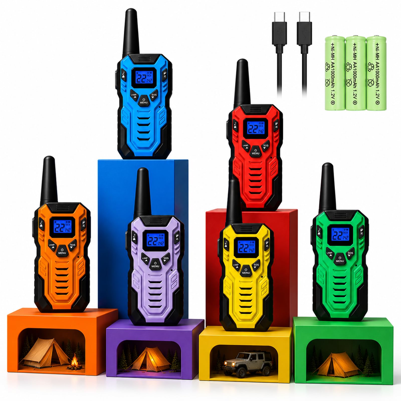 Photo 1 of Walkie Talkies, 6-Pack