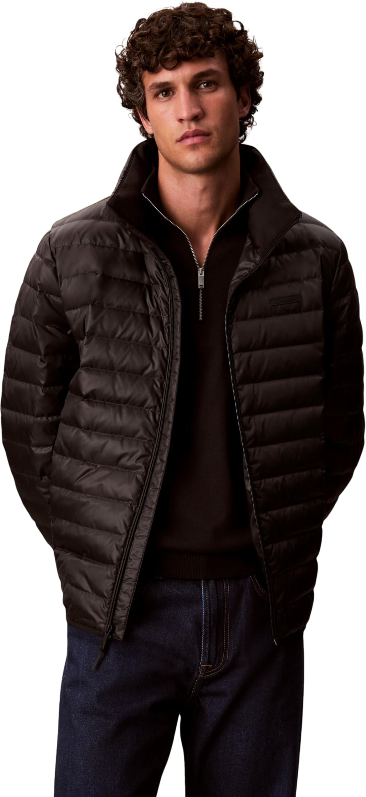 Calvin Klein Herren Ls Lt Wt Nylon Channeled Puffer Jacken