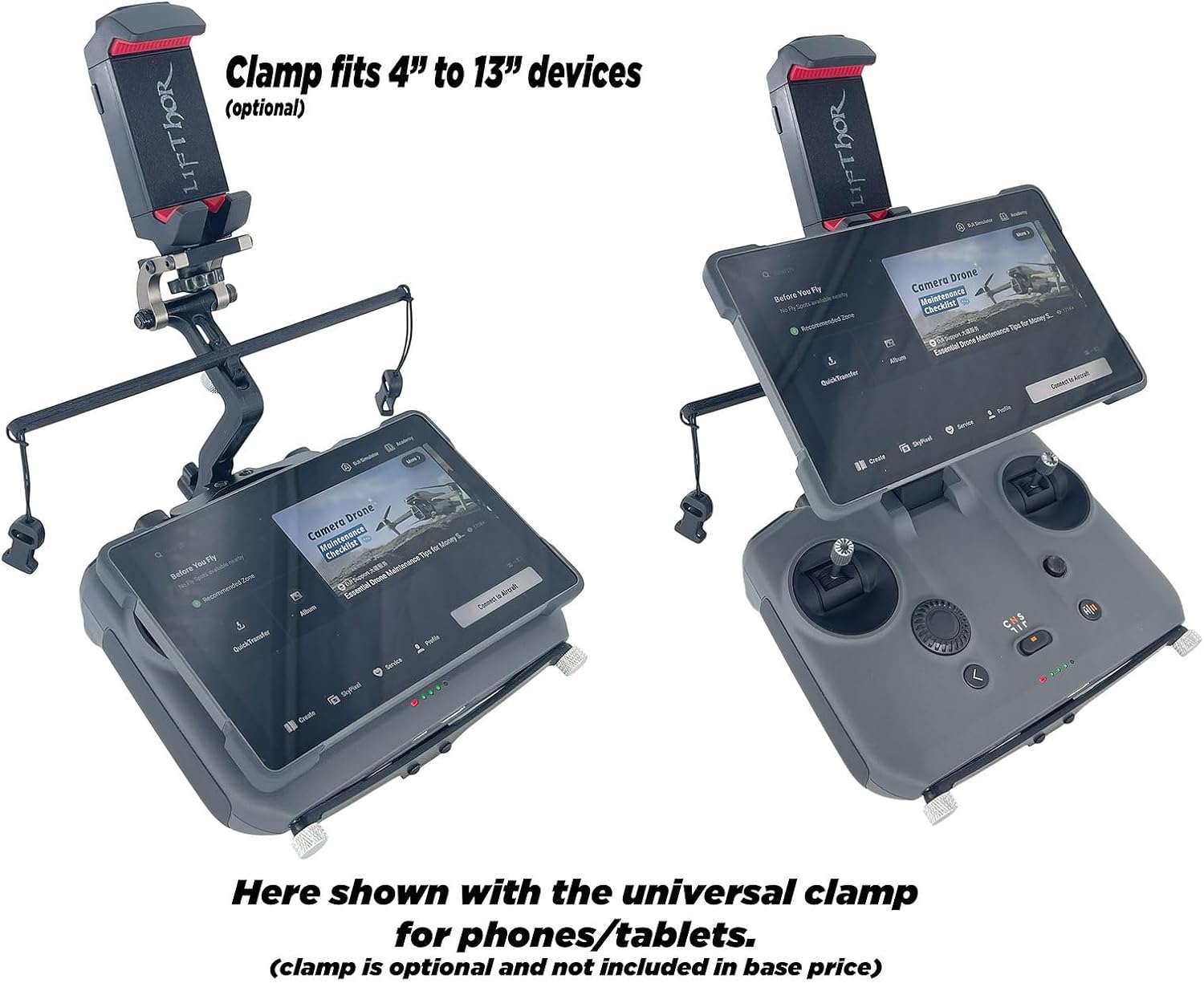 Thor's Drone World LifThor SAGA Utility Mount – Compatible with DJI RC Pro 2 | Modular Aluminum Bracket with HDMI Output, StrapThor ACE Lanyard & Tool Kit